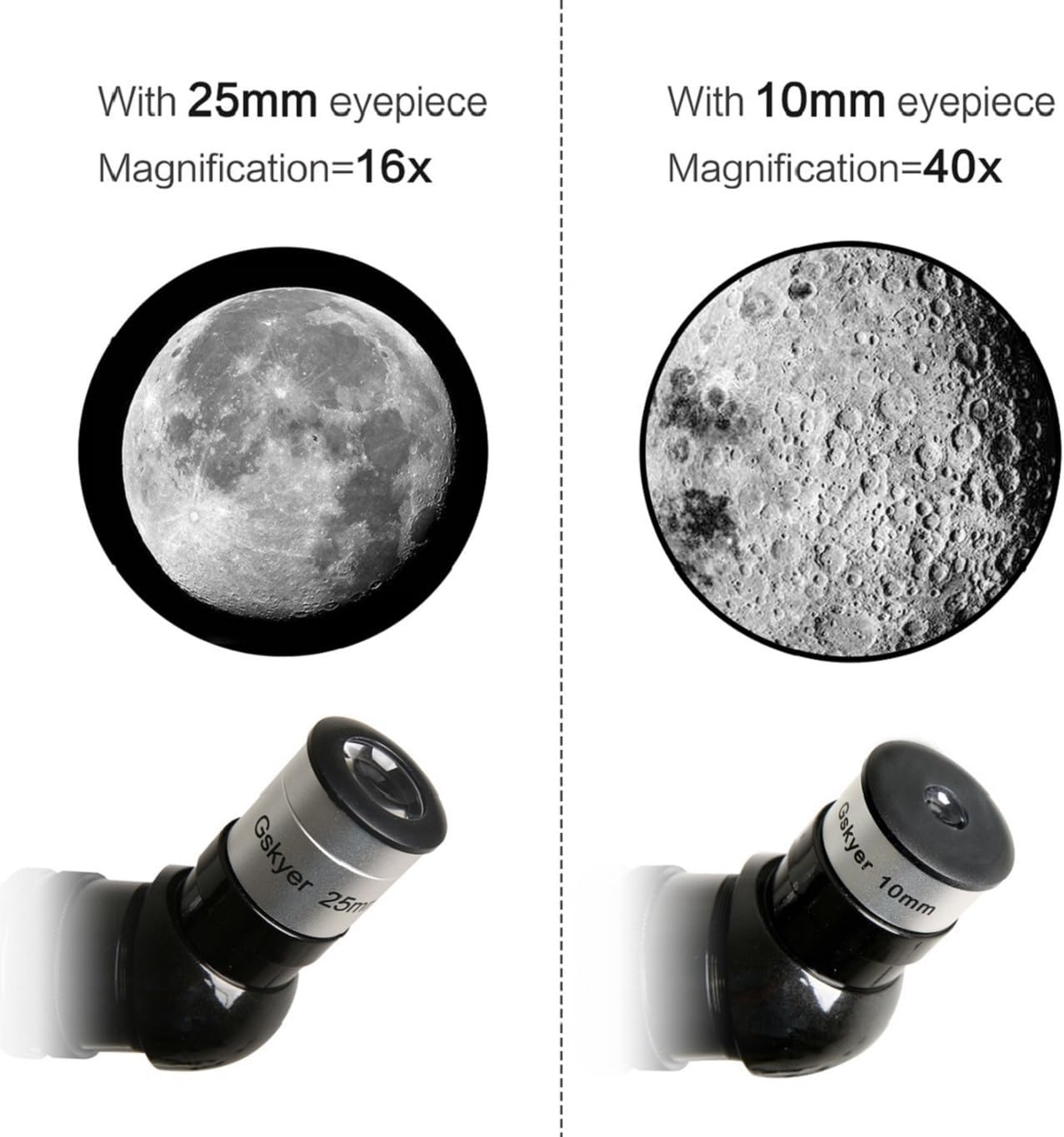 Gskyer Telescope, 70mm Aperture 400mm AZ Mount Astronomical Refracting Telescope customer photo 2