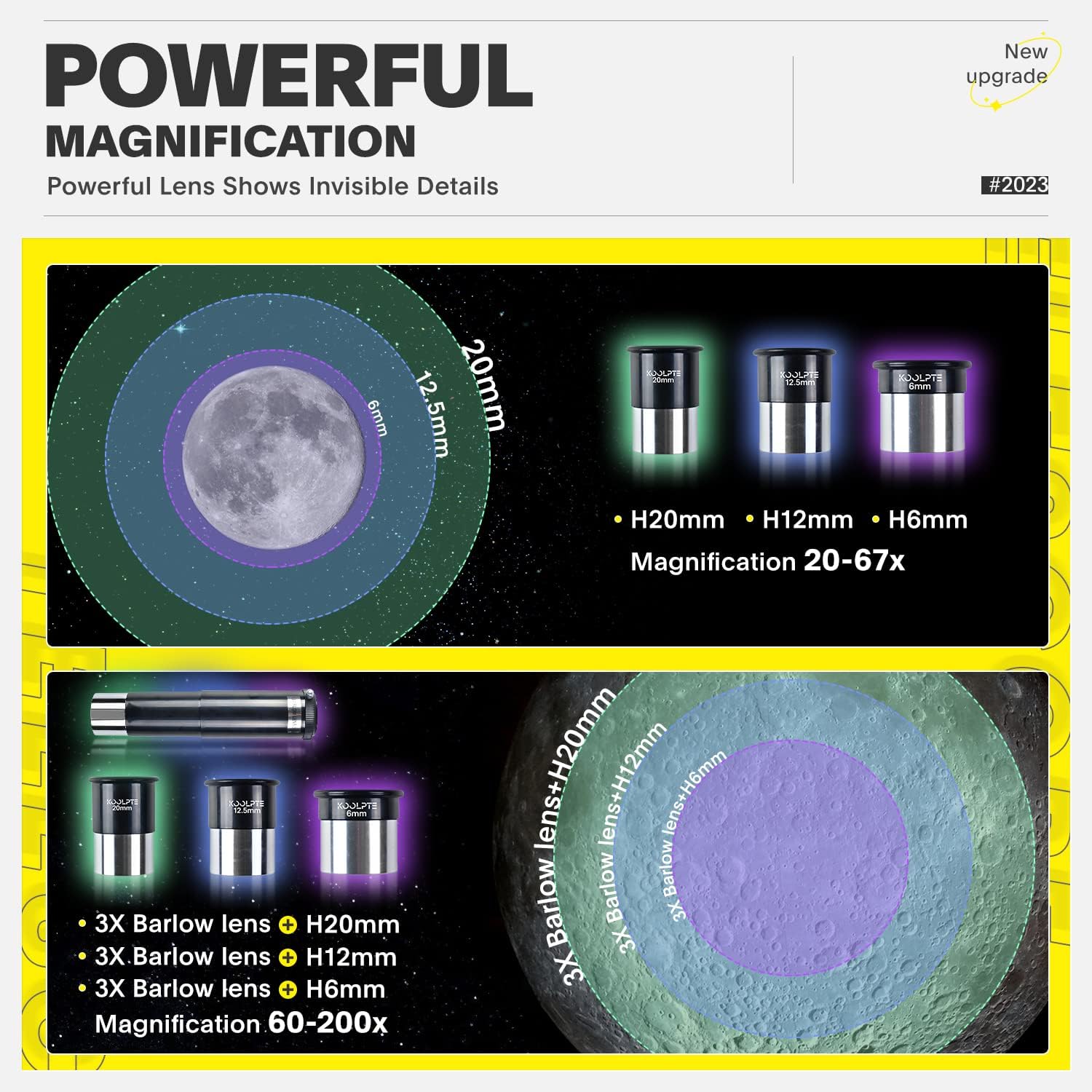 Koolpte 70mm 400mm Telescope for Kids & Beginners, 20X-200X AZ Mount Kit customer photo 2