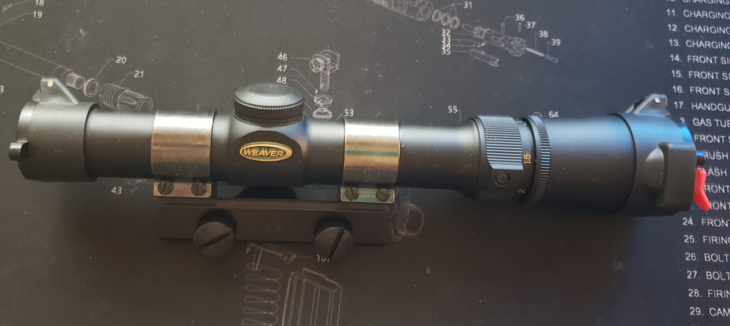 Weaver Side Mount Base - 1-Inch High Bracket and Rings, Gloss Black - Customer Photo 2