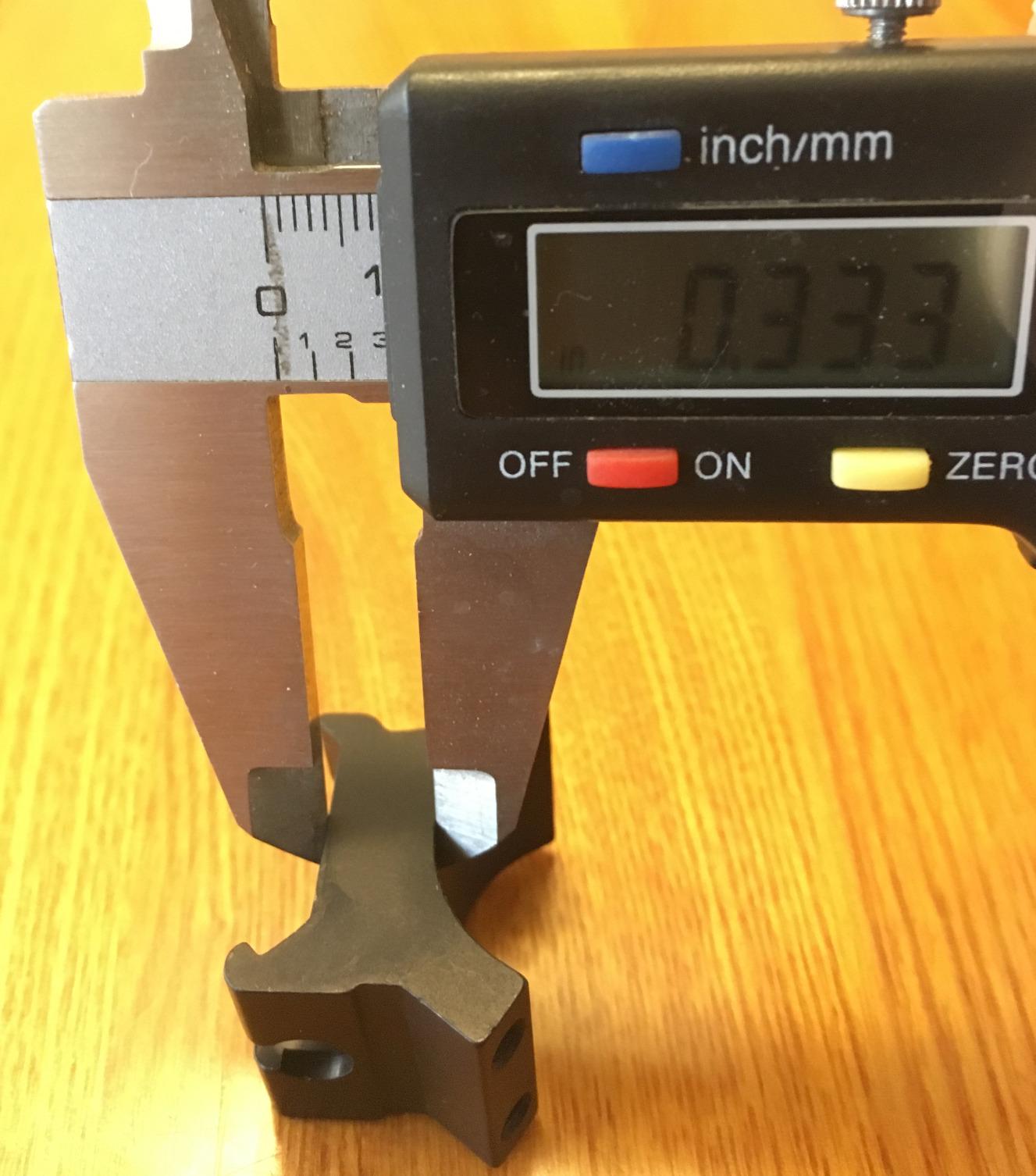 Weaver Detachable Extension 1-Inch High Top Mount Rings - Customer Photo 1