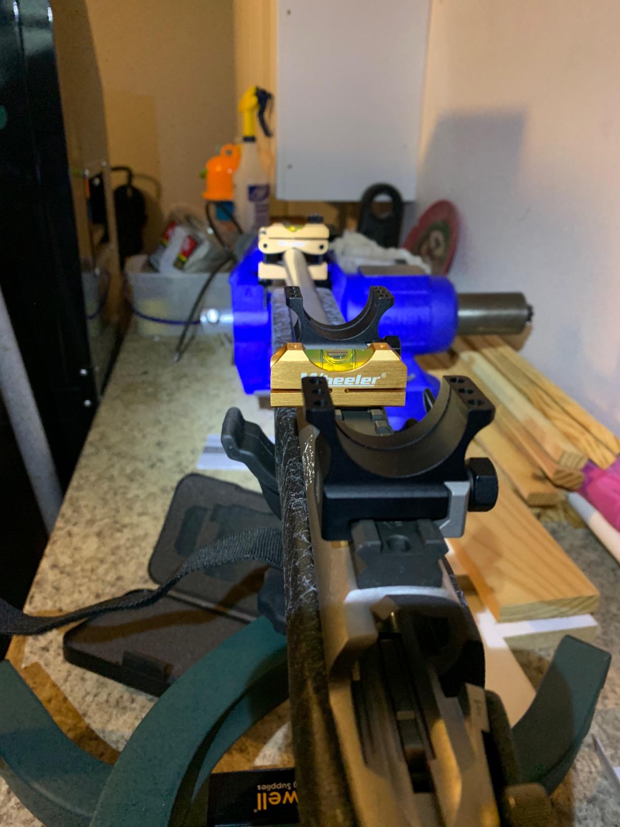 Wheeler Engineering Professional Reticle Leveling System with Heavy-Duty Construction, Universal Design and Storage Case for Gunsmithing and Maintenance, Bronze/Black - Customer Photo 2