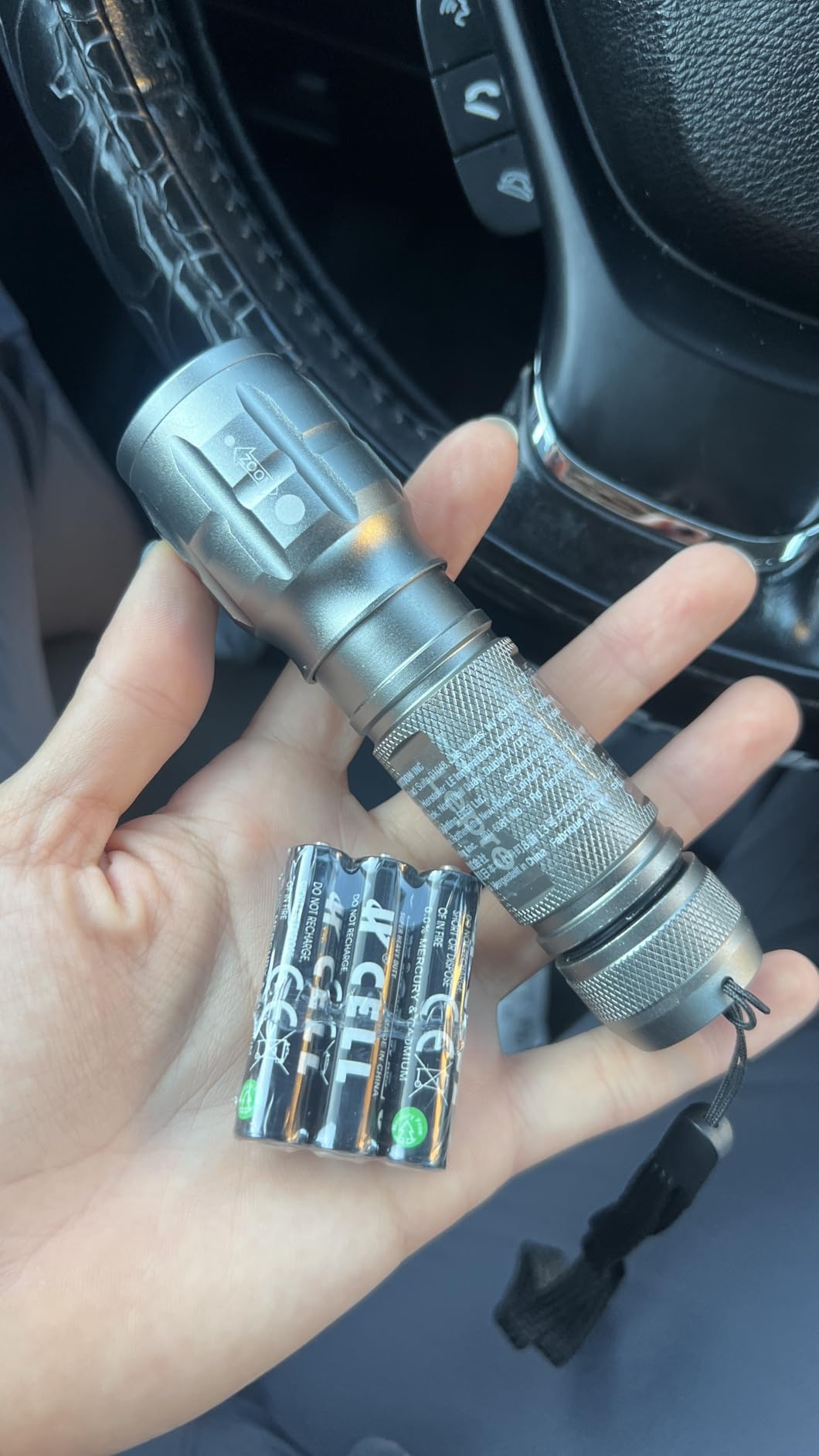 Lighting EVER LED Flashlights High Lumens, Small Flashlight, Waterproof, Adjustable Focus Flash Light for Outdoor, Emergency, AAA Batteries Included, Tactical & Camping Accessories - Customer Photo 1