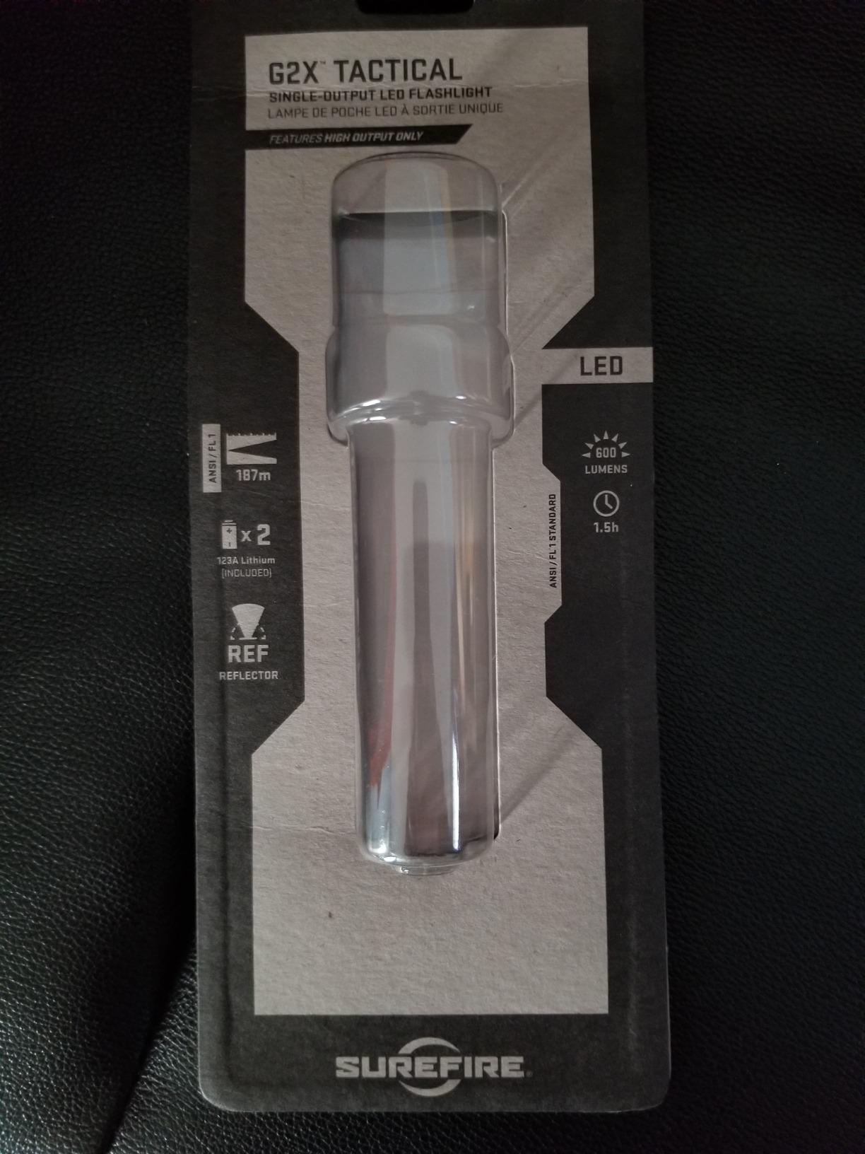 SureFire G2X Tactical Single-Output LED Flashlight with Tactical tailcap click switch, Black Customer Review SureFire G2X Tactical Single-Output LED Flashlight with Tactical tailcap click switch, Black - Customer Photo 2