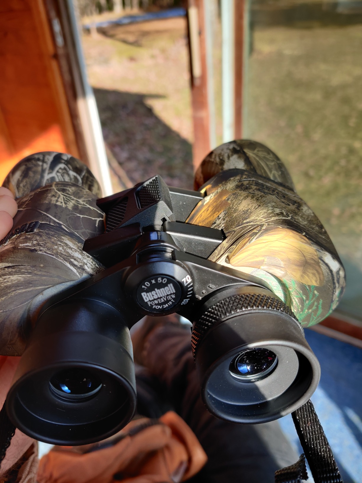 Bushnell PowerView 10 x 50mm Porro Prism Instafocus Binoculars, Realtree AP - Customer Photo 3