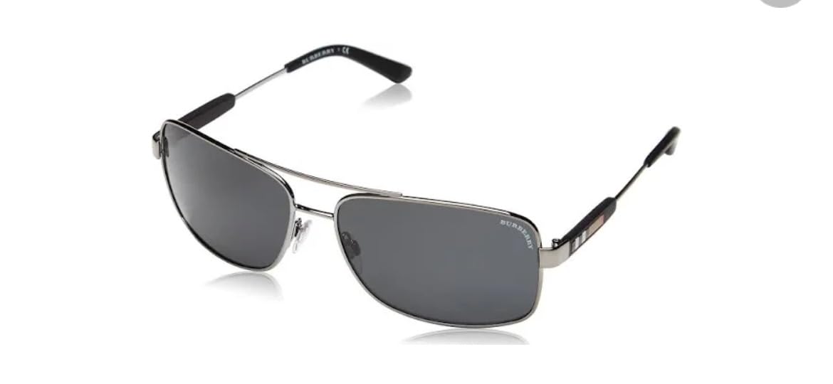BURBERRY Sunglasses BE 3074 100387 Gunmetal Grey Customer Review BURBERRY Sunglasses BE 3074 100387 Gunmetal Grey - Customer Photo 2
