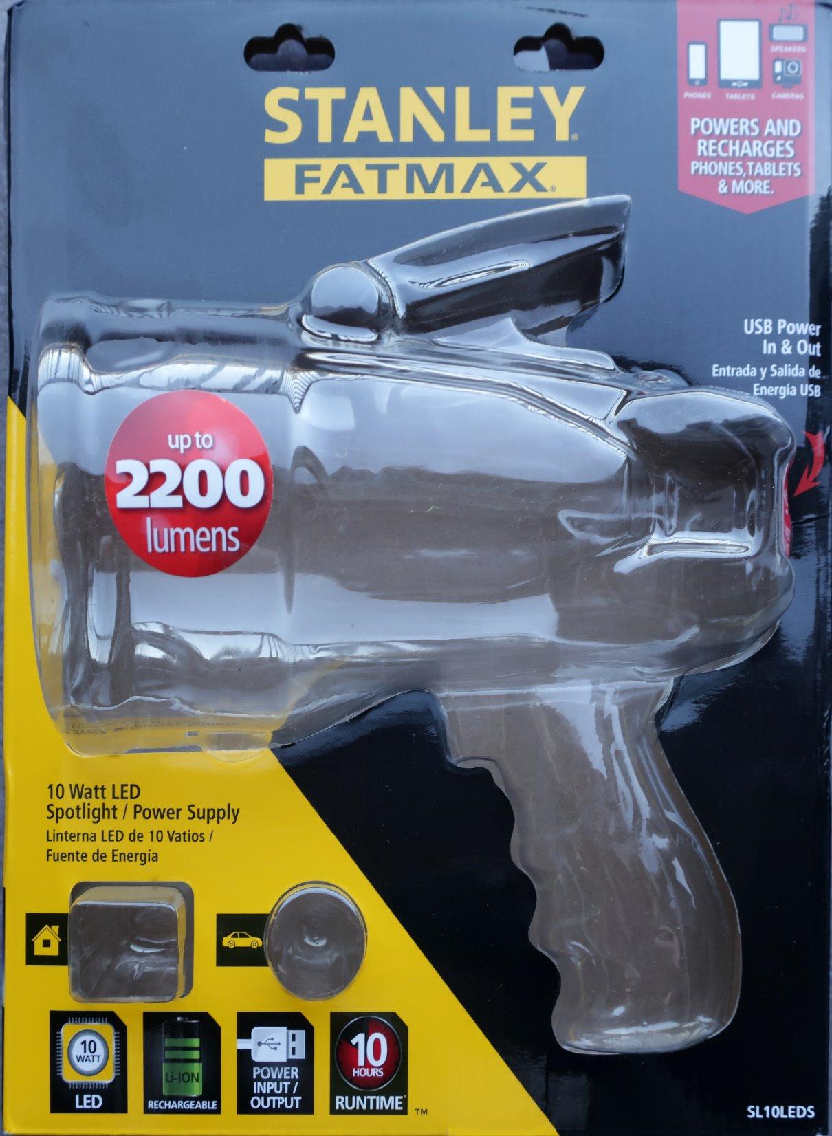 STANLEY Rechargeable Lithium Ion Ultra Bright LED Spotlight Flashlight - Customer Photo 4
