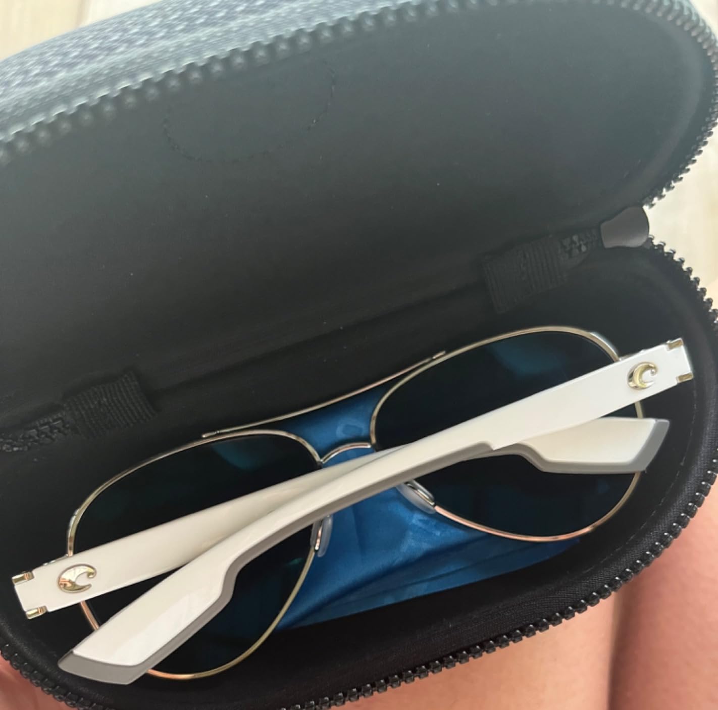 Costa Del Mar Polarized Sunglasses Womens - Loreto Aviator Designer Sunglasses for Women with 100% UV Protection Size 56 580P - Customer Photo 1