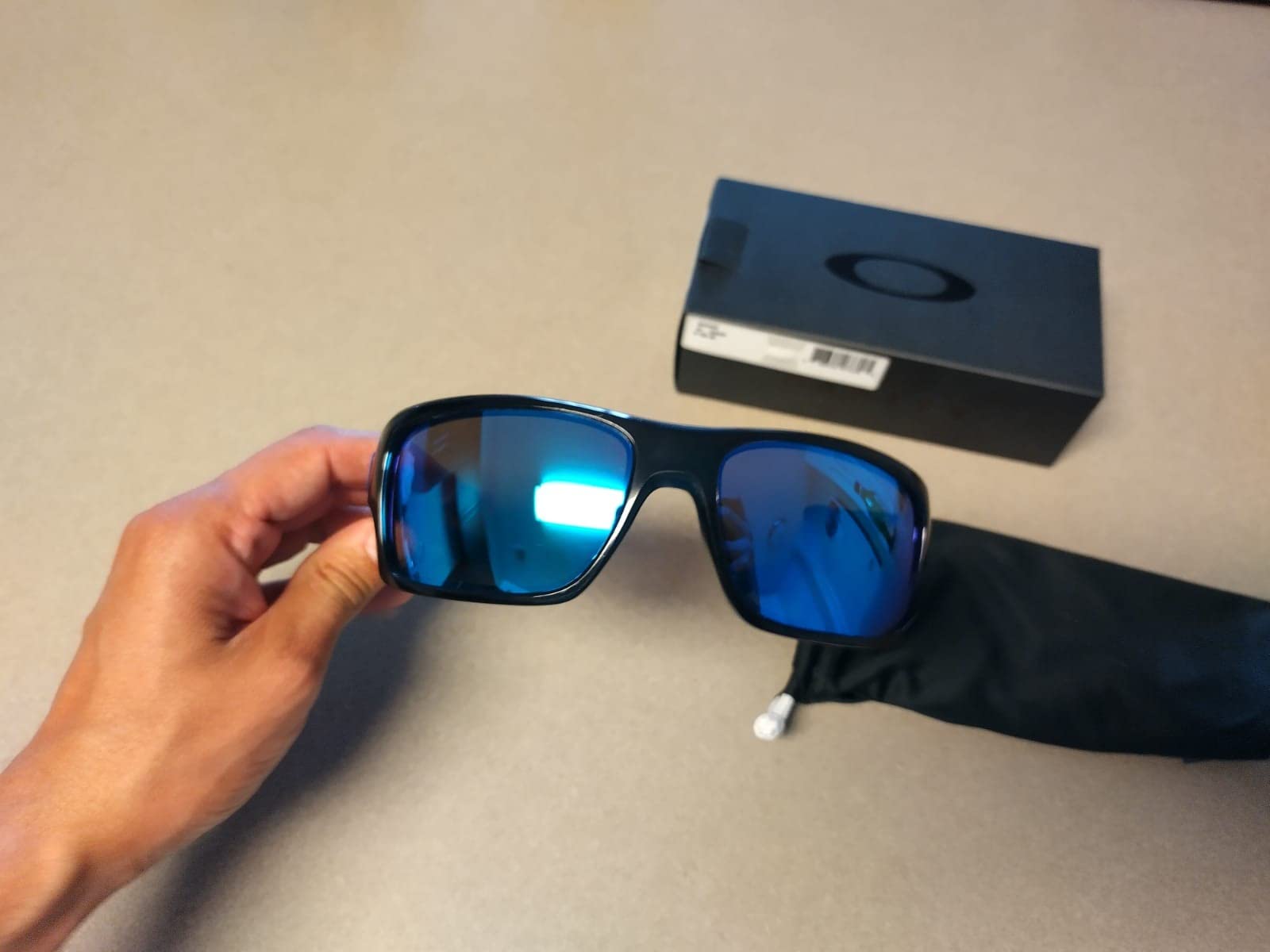 Oakley mens Oo9263 Turbine Rectangular Sunglasses - Customer Photo 3