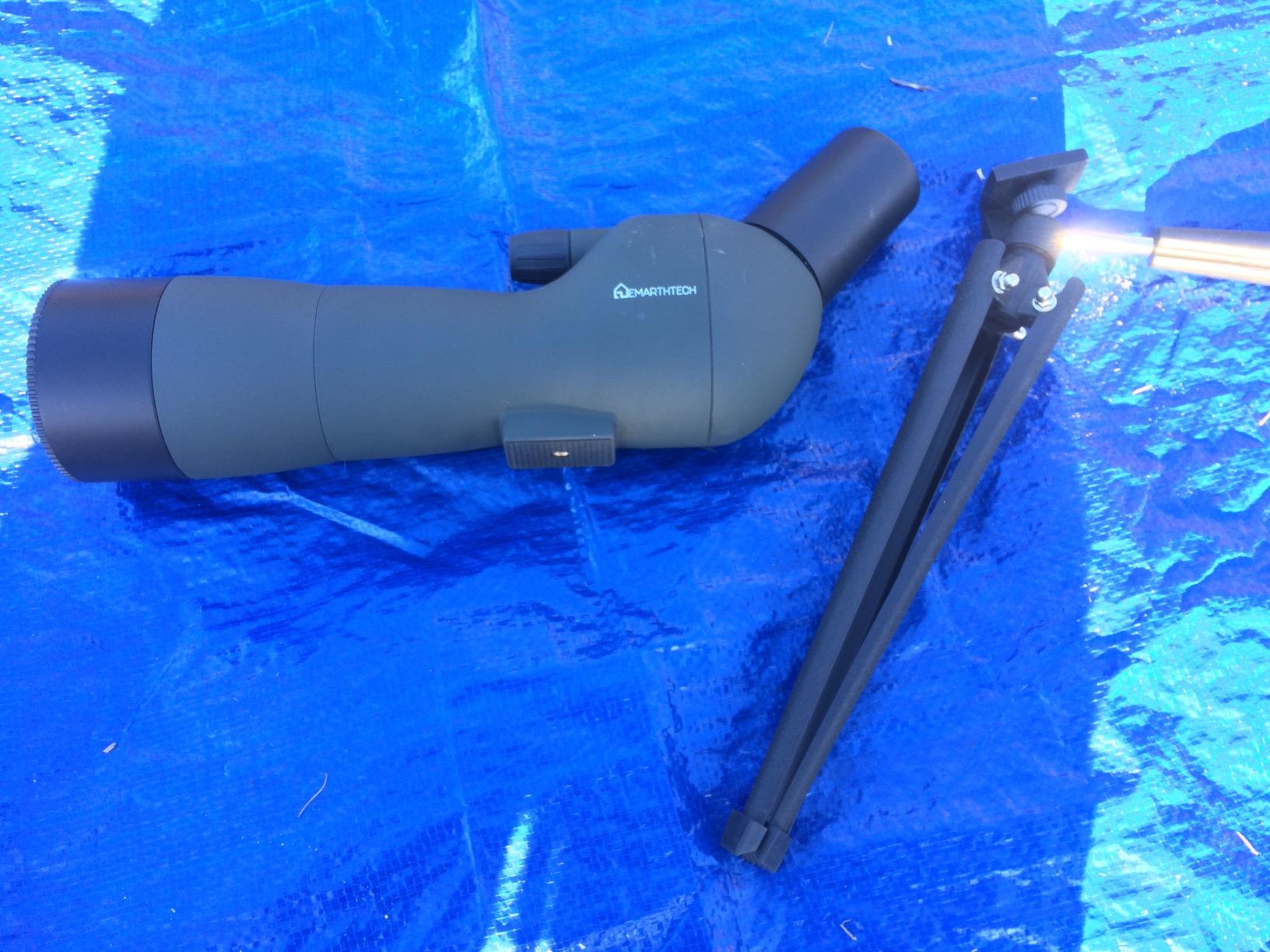 Emarth 20-60x60 45 Angled Spotting Scope for Target Shooting, w/14 Tripod/Phone Adapter/Carry Bag, 1.37lb, Waterproof Fogproof BAK4 Prism HD Spotting Scopes for Hunting Birding as Gift Bulk/Wholesale - Customer Photo 3