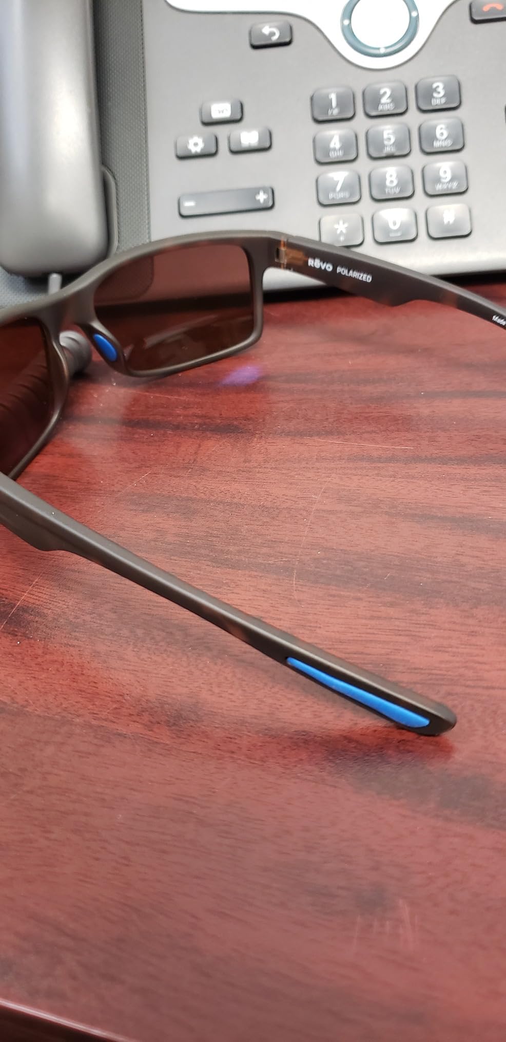 Revo Sunglasses Crawler: Polarized Lens with Performance Rectangle Wrap Frame - Customer Photo 1