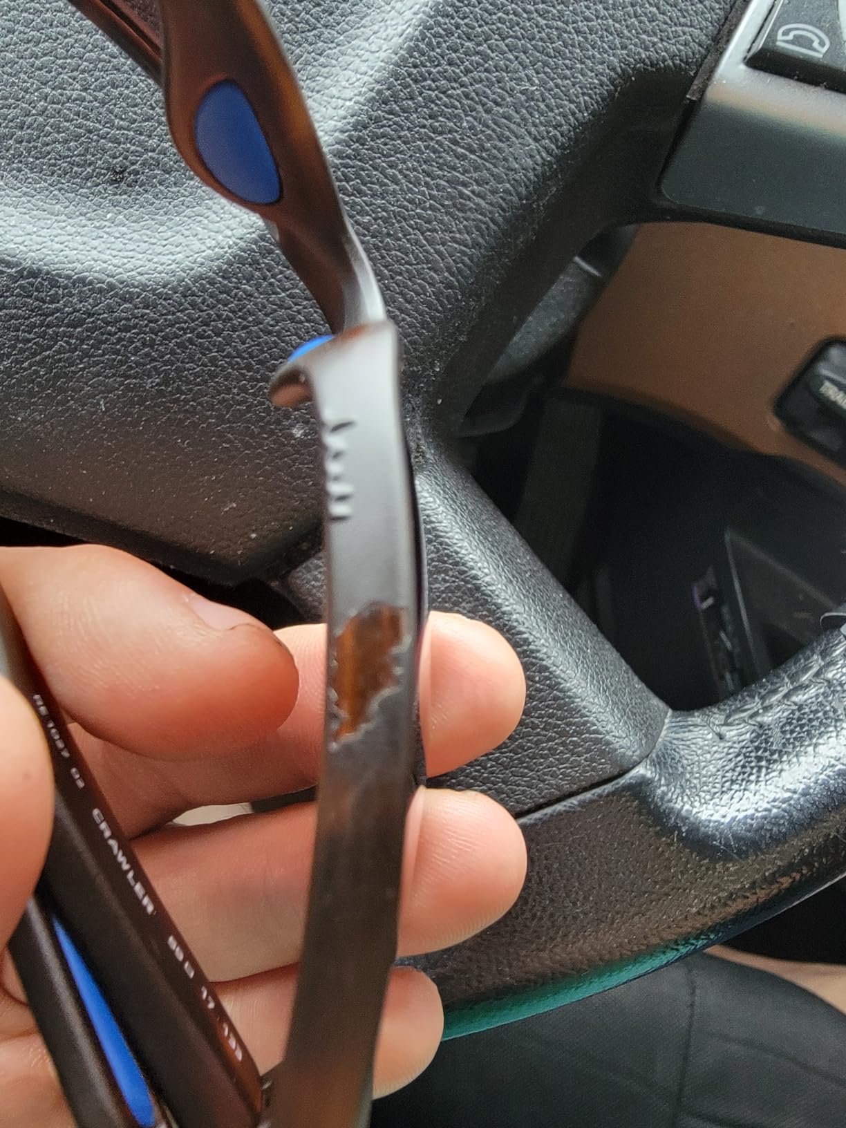 Revo Sunglasses Crawler: Polarized Lens with Performance Rectangle Wrap Frame - Customer Photo 2