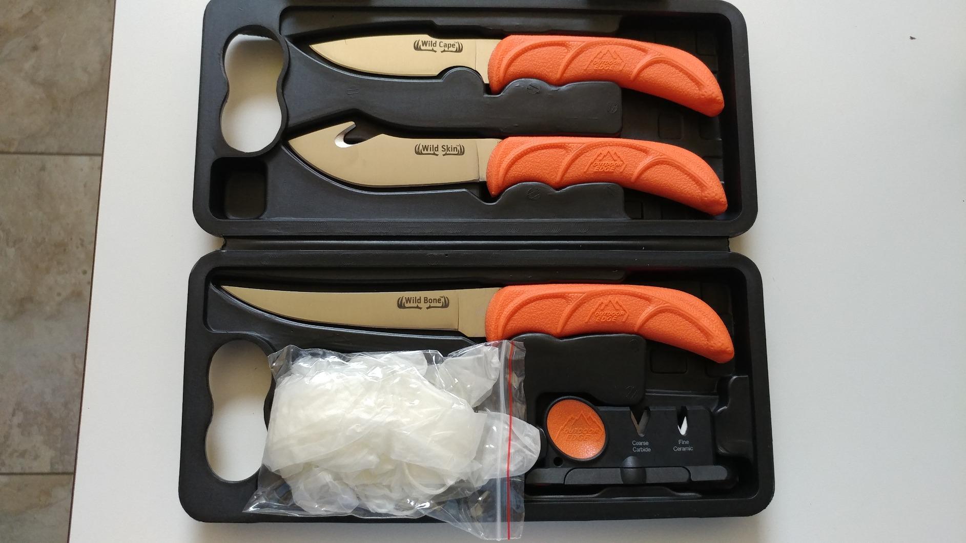 OUTDOOR EDGE WildLite - 6-Piece Field to Freezer Hunting & Game Processing Knife Set with Gut Hook Blade, Caping Knife - Hunting Knives for Gutting Deer with Case customer photo 1