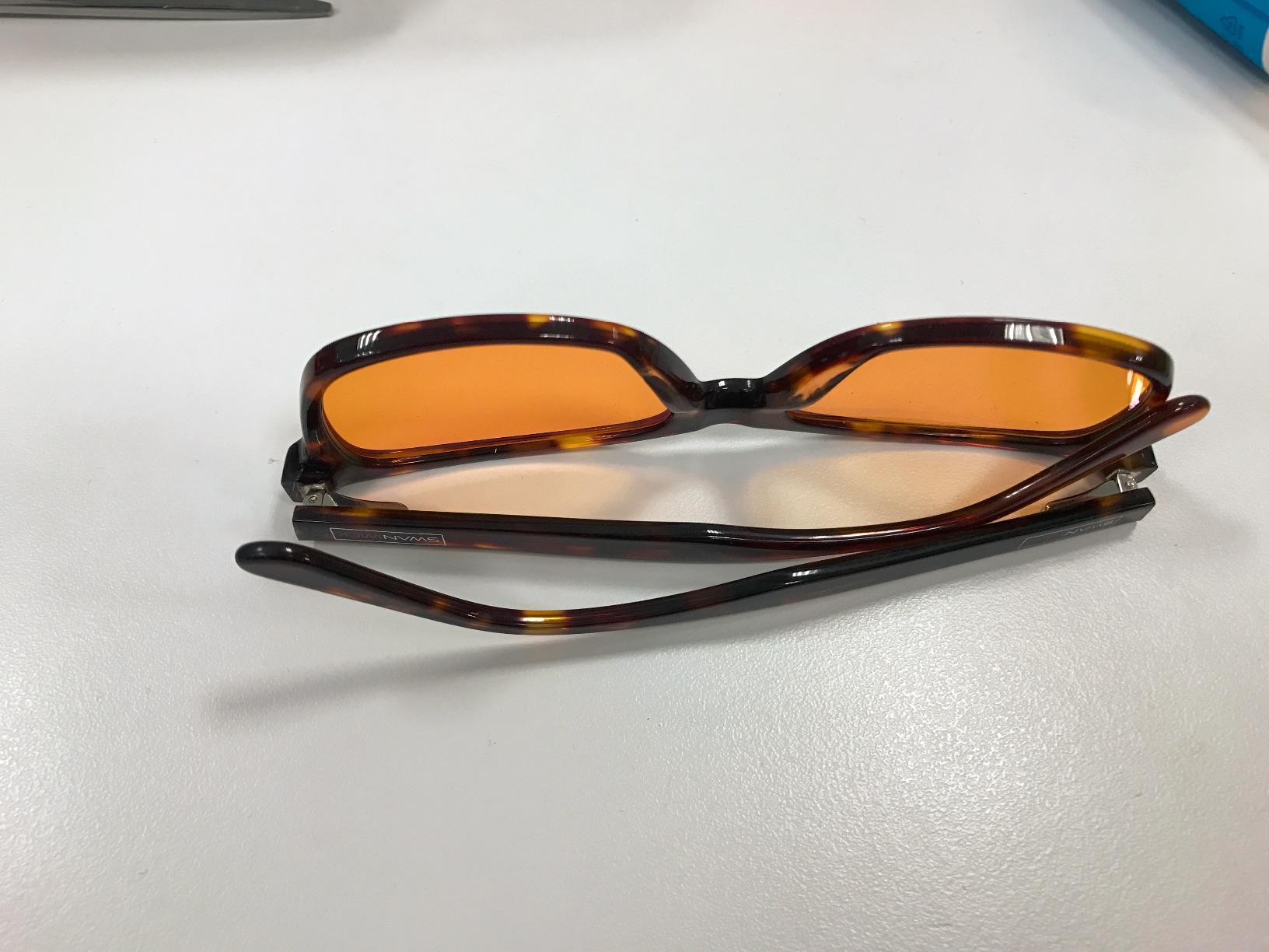 Swanwick Blue Light Blocking Glasses for Women, Men. Sleep Aid. Anti Eyestrain Headache for Computer, Gaming, TV, UV Glare - Customer Photo 1