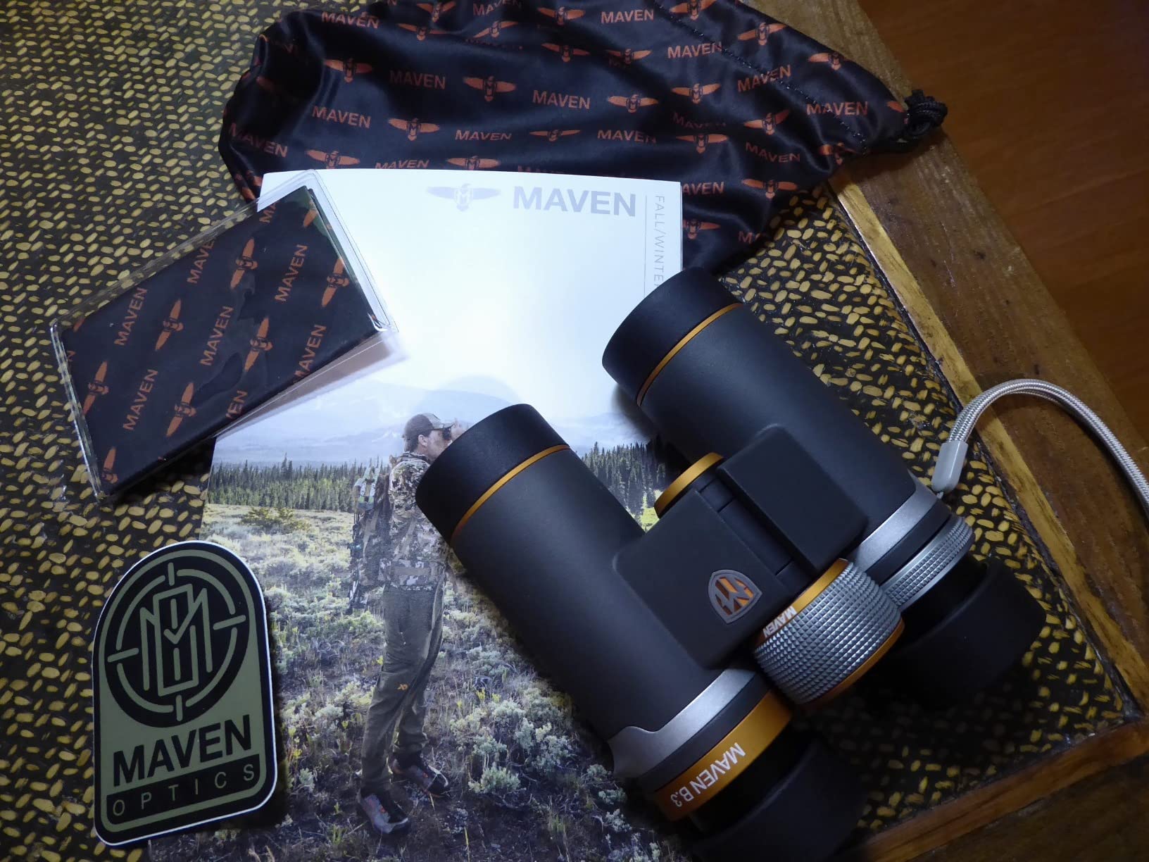 Maven B3 30mm ED Compact Binocular (8x30, Gray/Orange) - Customer Photo 1