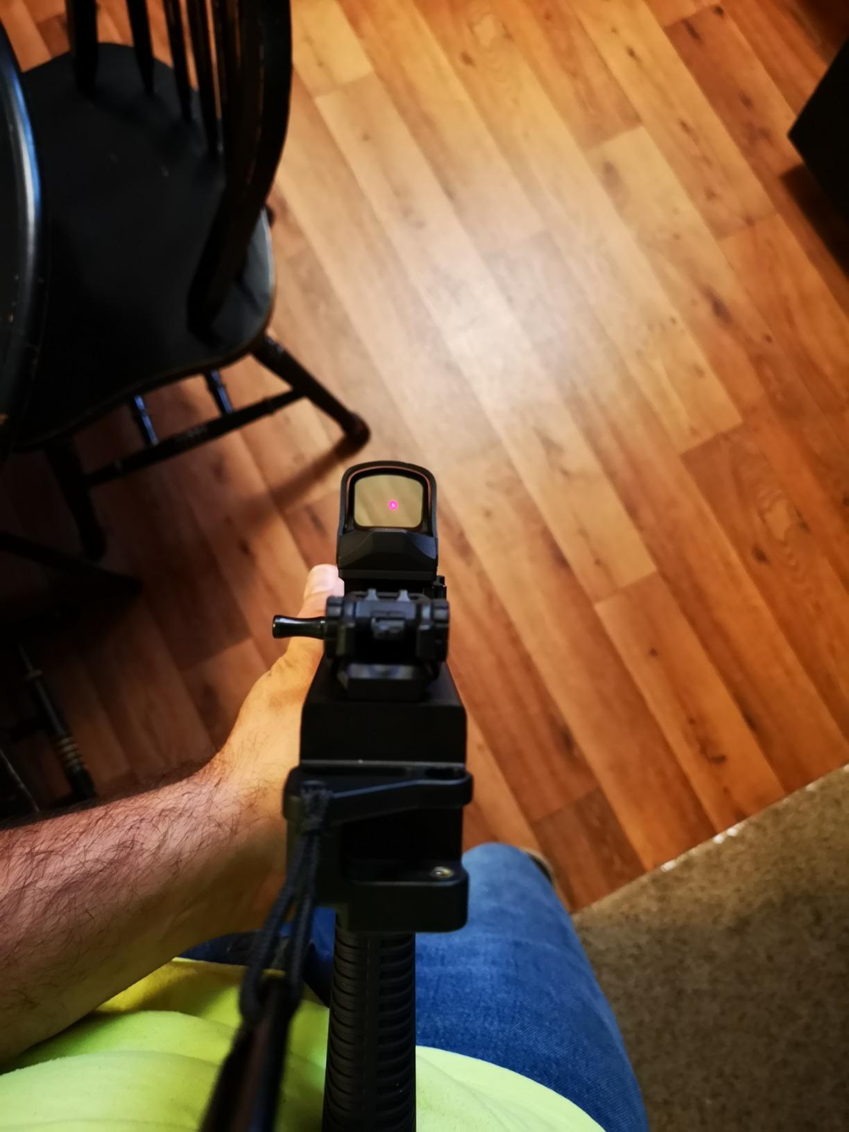 HOLOSUN HE510C-GR / HS510C Multi-Reticle 2 MOA Dot & 65 MOA Circle Open Reflex Sight for Long Guns - Solar FailSafe Shake-Awake Waterproof Sight with 12 Brightness Settings - Red/Green Dot Options - Customer Photo 2
