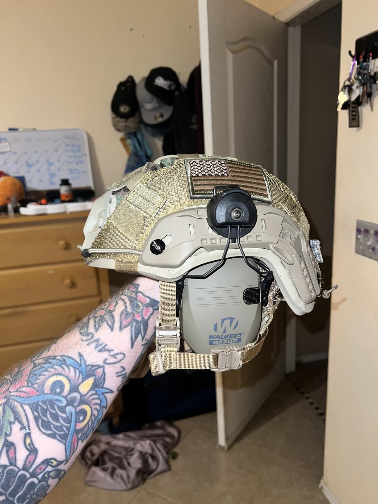 Walker's Razor Slim Ultra Low Profile Compact Design Adjustable Range Shooting Hunting Hearing Protection Customer Review Walker's Razor Slim Ultra Low Profile Compact Design Adjustable Range Shooting Hunting Hearing Protection - Customer Photo 2