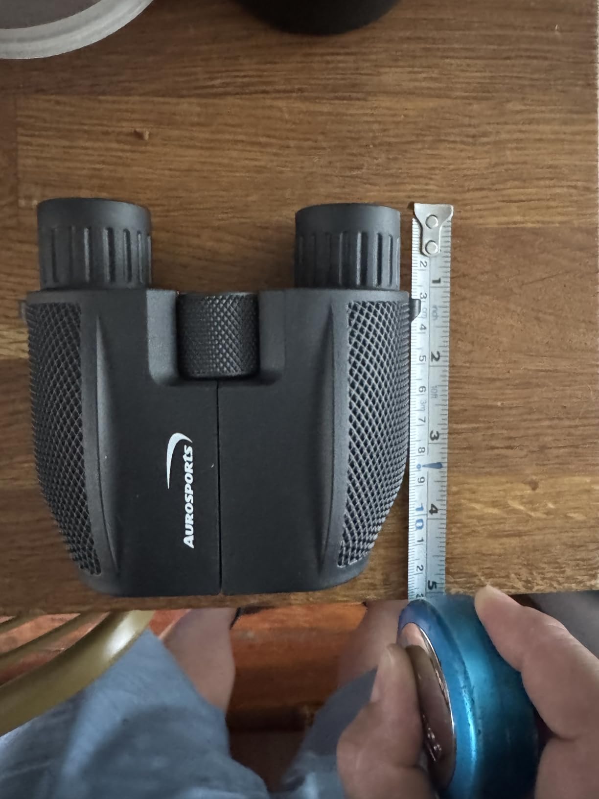 Aurosports Compact Binoculars for Adults and Kids - 10x25 Small Lightweight Binoculars for Bird Watching, Easy Focus for Theater, Cruise & Travel - Ideal Gift with Carrying Case & Strap customer photo 1