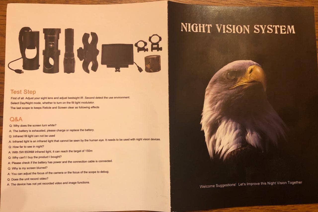 BESTSIGHT Night Vision Scope,DIY Night Vision(Day and Night),Quick Installation Barrle,5 BESTSIGHT Night Vision Scope,DIY Night Vision(Day and Night),Quick Installation Barrle,5