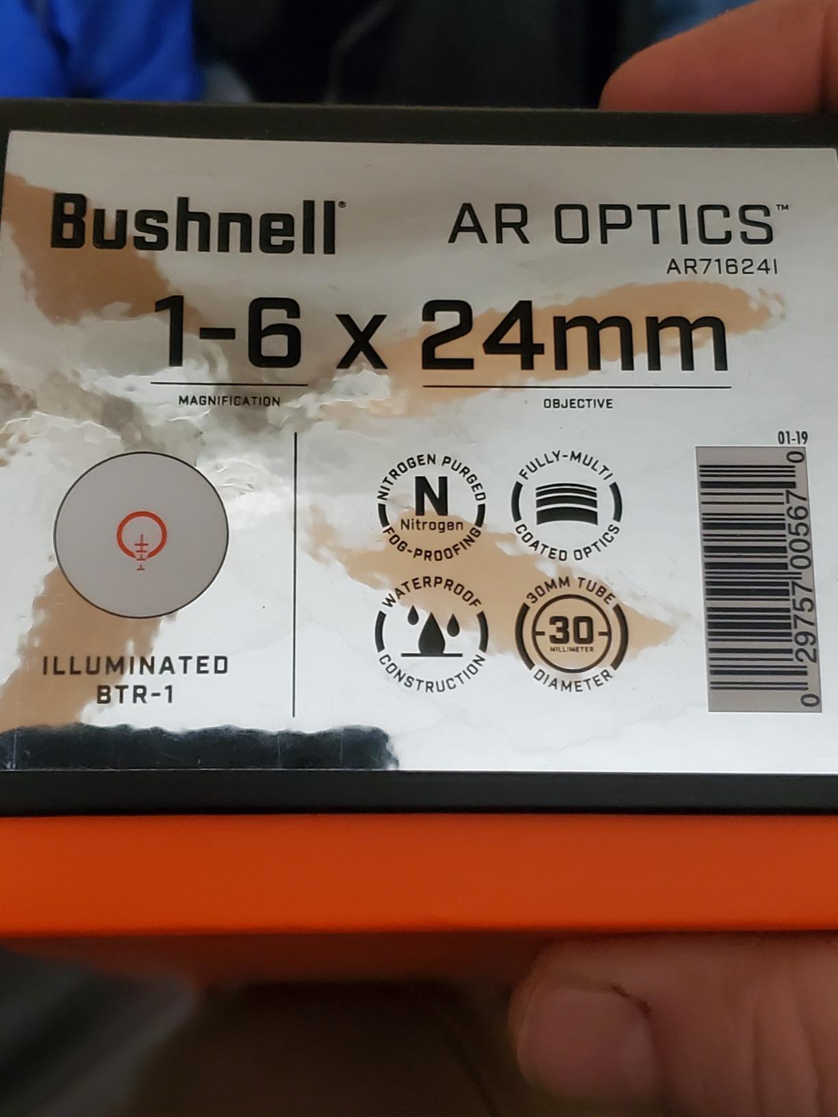 Bushnell AR Optics 1-4x24mm Illuminated Riflescope with BDC Reticle - Customer Photo 5