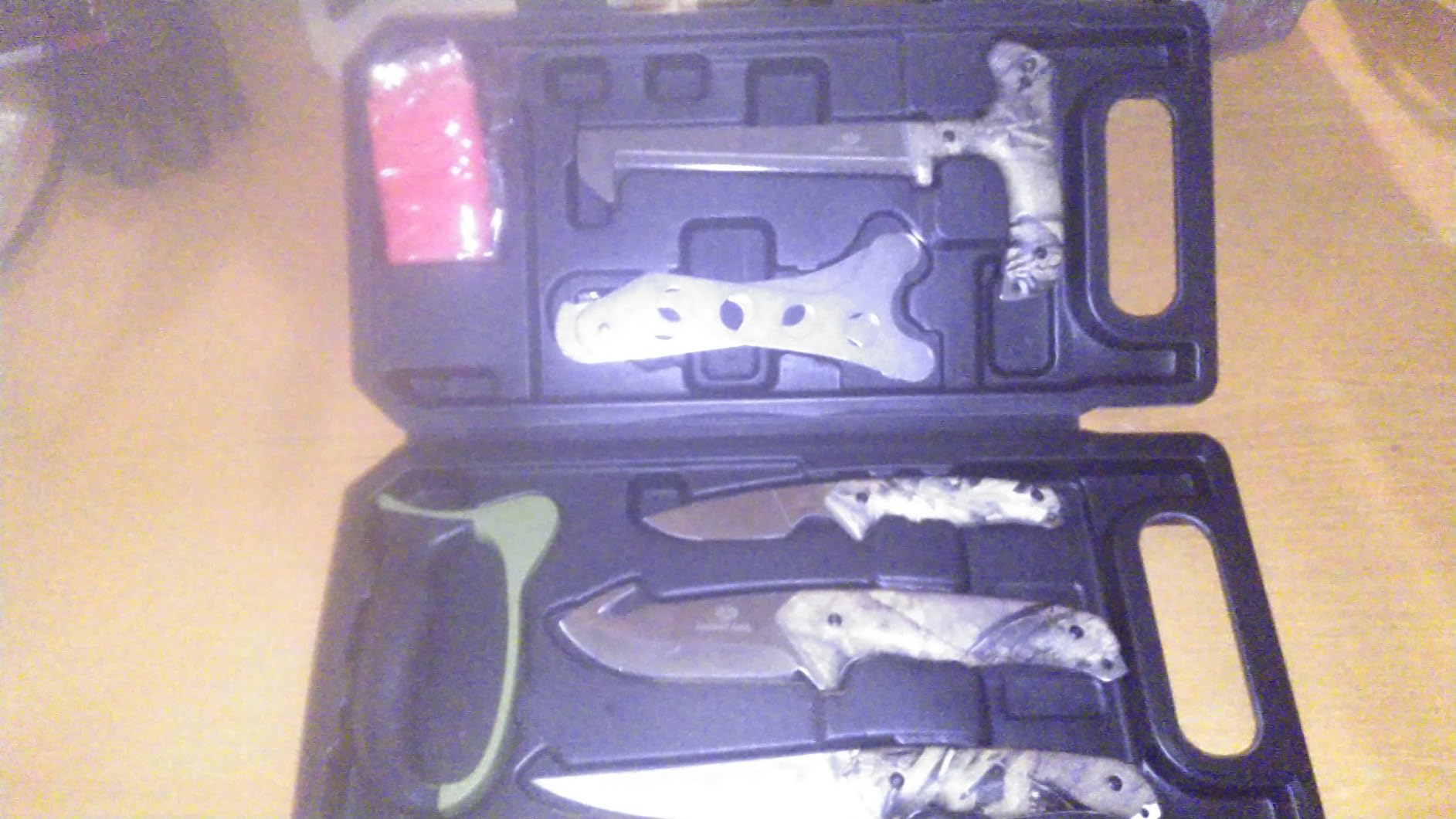 MOSSY OAK Field Dressing Kit, Portable Butcher Game Processor Set, Stainless Steel Hunting Knife Set (8-Piece) customer photo 1