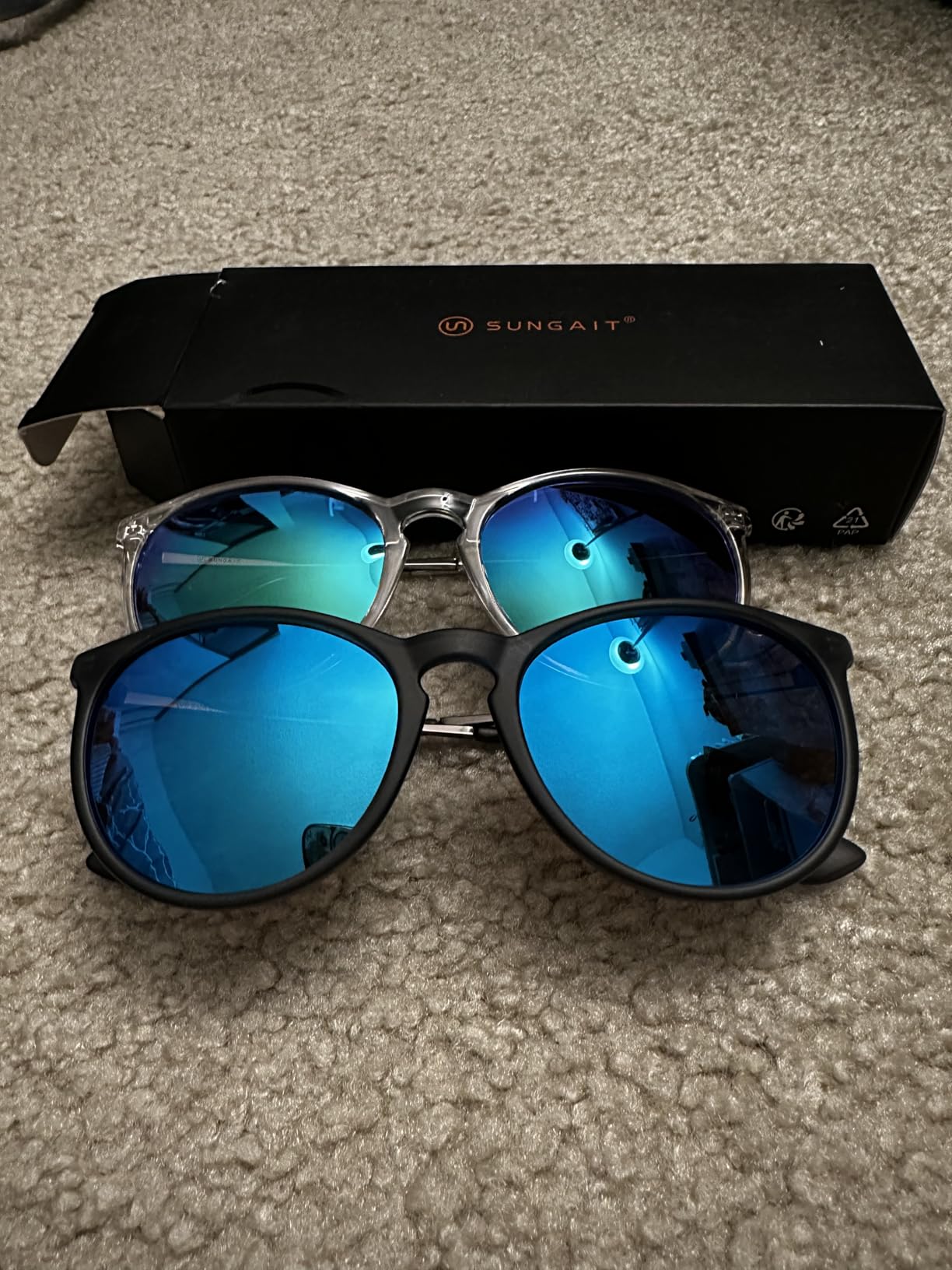 SUNGAIT Premium Vintage Round Sunglasses for Women Men Classic Retro Trendy Style Customer Review SUNGAIT Premium Vintage Round Sunglasses for Women Men Classic Retro Trendy Style - Customer Photo 1