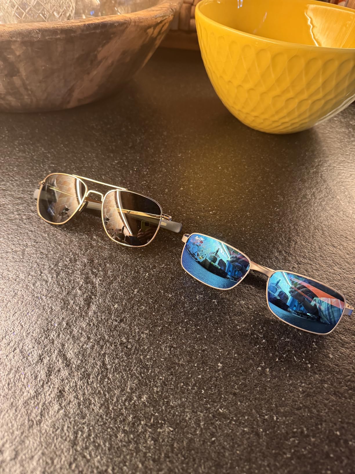 SUNGAIT Men's Military Style Polarized Pilot Aviator Sunglasses Bayonet Temples - Customer Photo 4