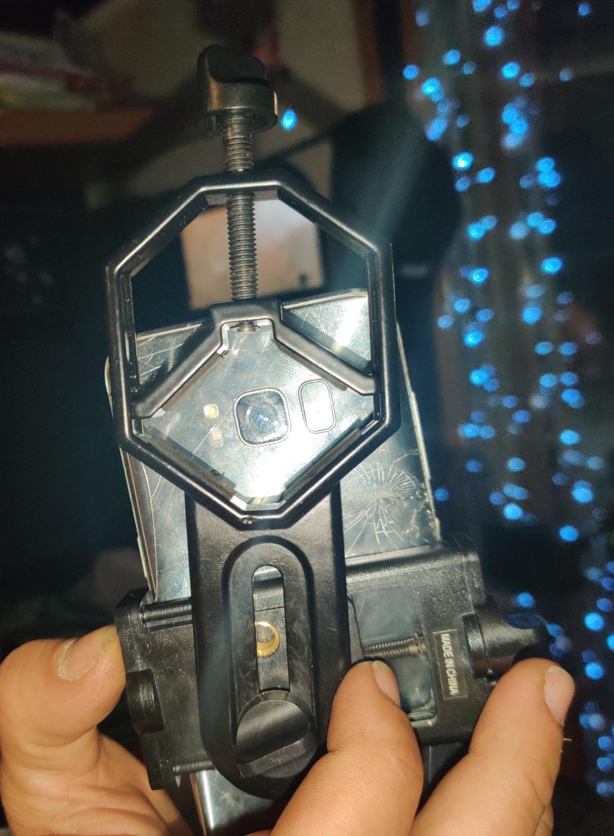 Celestron – Smartphone Adapter for Telescope, Binoculars & Spotting Scopes – Capture Images & Video Through Your Optics – Simple, Durable, Metal Body - Compact and Travel-Friendly - Customer Photo 2