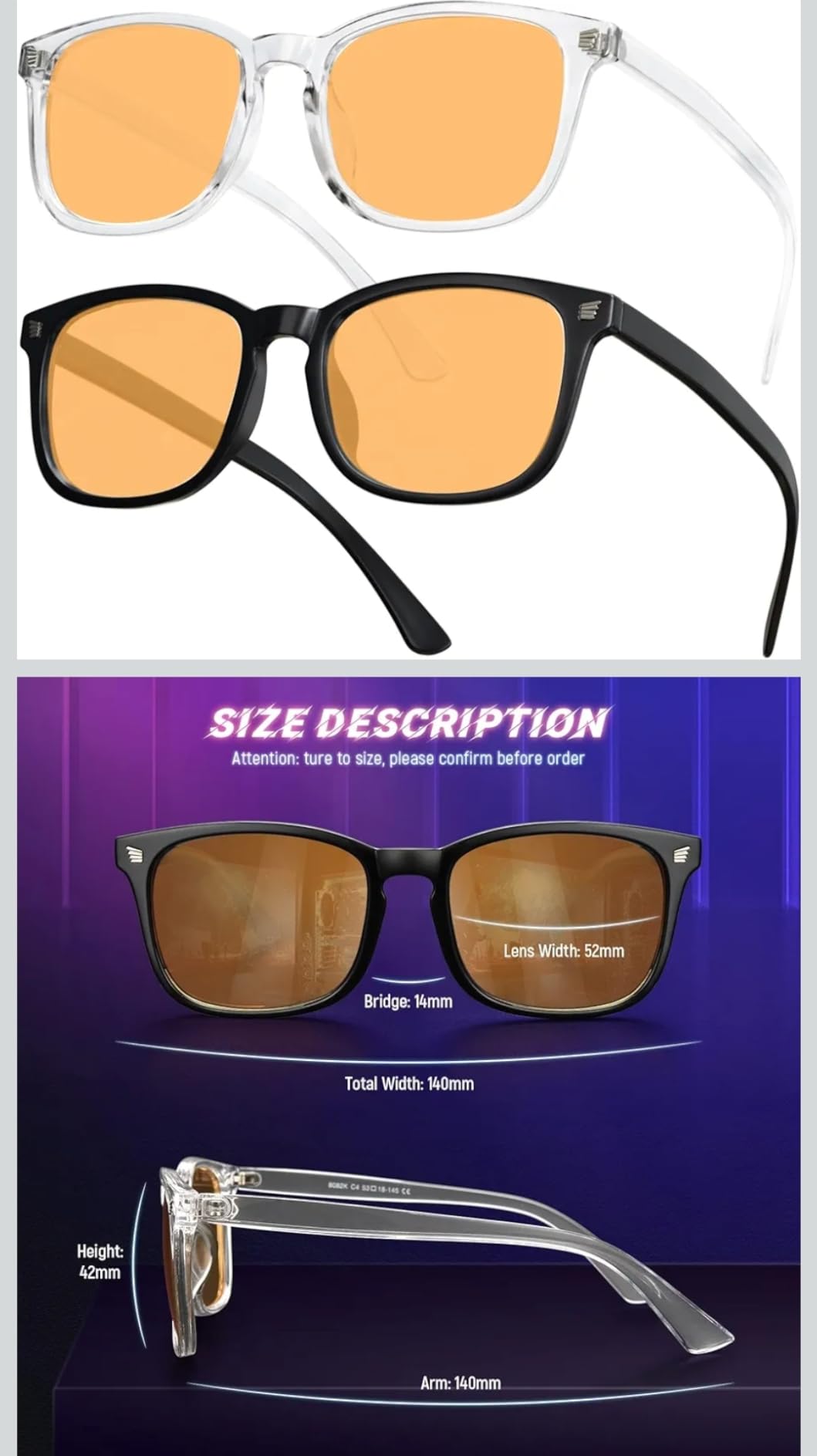 livho High Tech Blue Light Glasses - Advanced up to 99% Blue Light Blocking Computer Glasses - Screen Fatigue & UV Protection - Customer Photo 2
