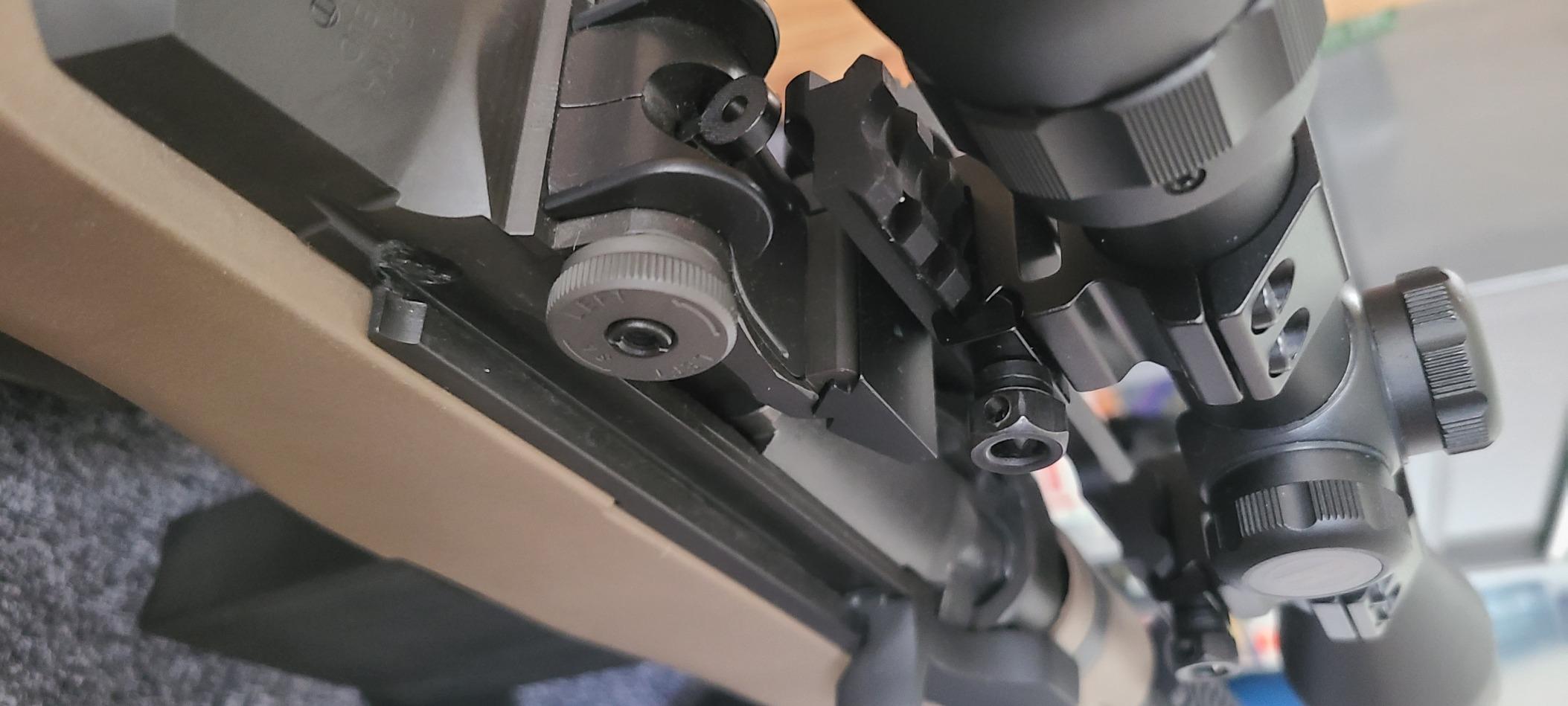 1 Inch Scope Rings Set of 4, 2 Pieces High Profile Scope Mounts and 2 Pieces Medium Profile Scope Rings for Picatinny Rail - Customer Photo 2