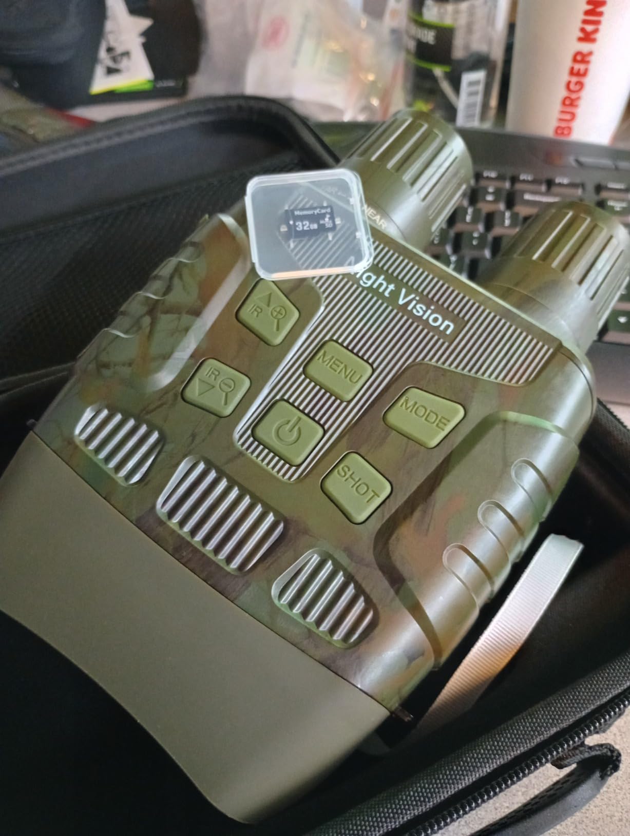 GTHUNDER Night Vision Goggles, Night Vision Binoculars – 4K UHD Video, 52MP Photos, App Remote Control, 10X Zoom, 4