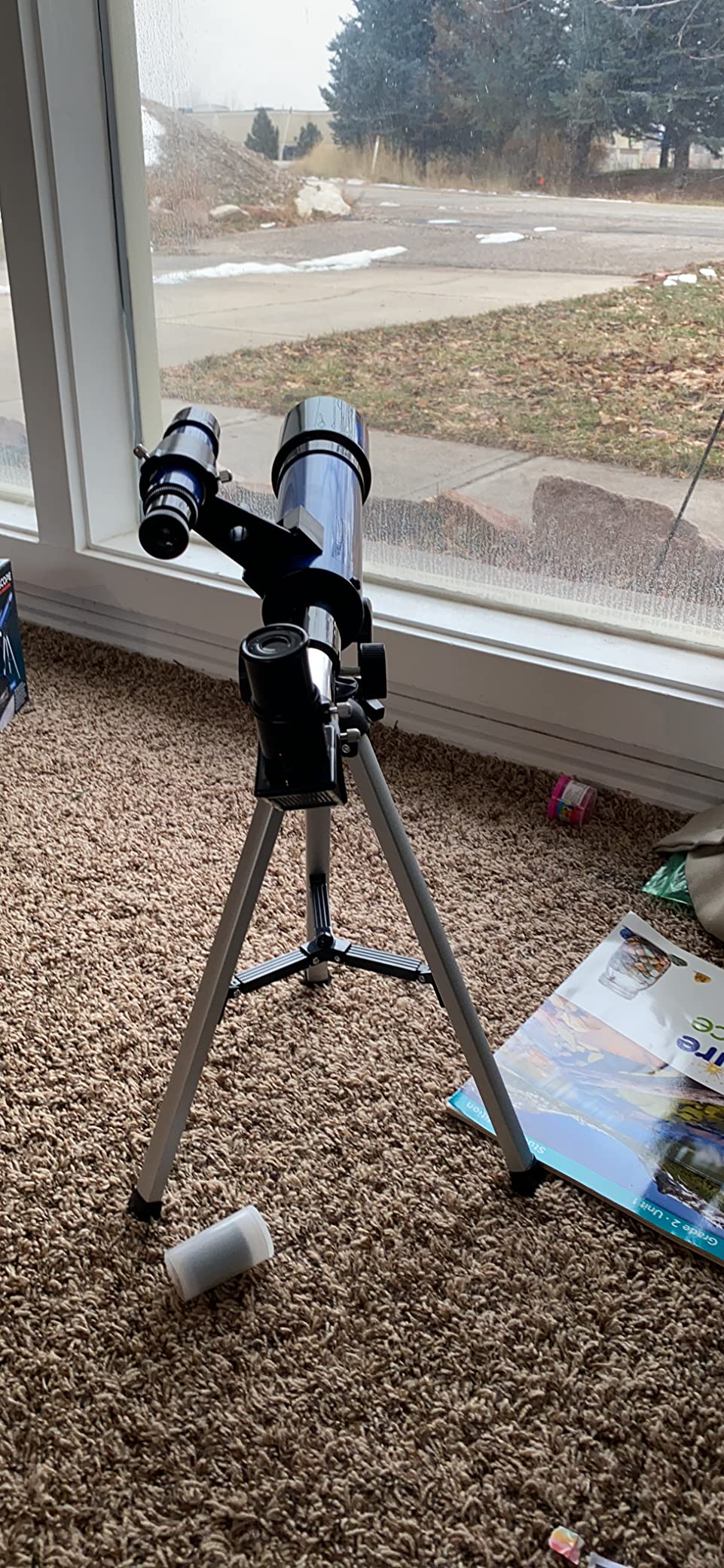 NASA Lunar Telescope for Kids - 90x Magnification, Includes Two Eyepieces, Tabletop Tripod, and Finder Scope - Kids Telescope for Astronomy Beginners, Space Toys, NASA Gifts (Amazon Exclusive) customer photo 2