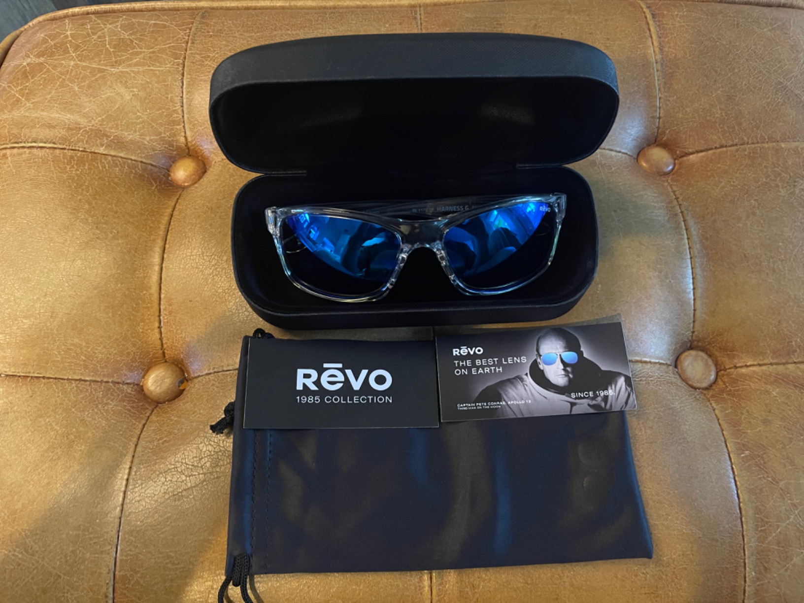 Revo Sunglasses Finley: Polarized Lens with Eco-Friendly Rectangle Frame - Customer Photo 1