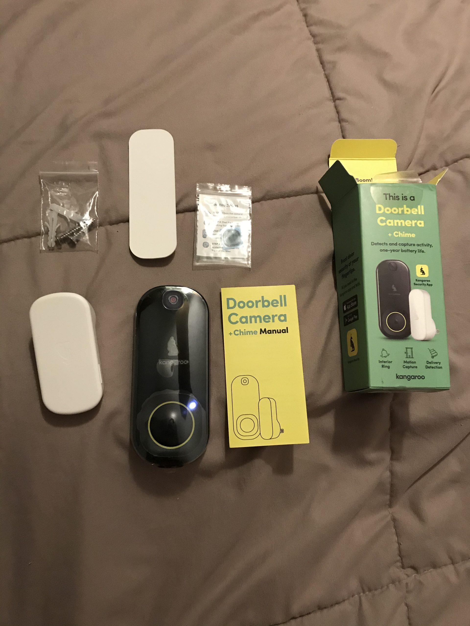 Kangaroo Smart Photo Doorbell + Indoor Chime | Photograph Motion at the Door | Photo Push Notifications | Photo Capture of Guests & Package Deliveries | WiFi Required | Hardware Only - Customer Photo 2