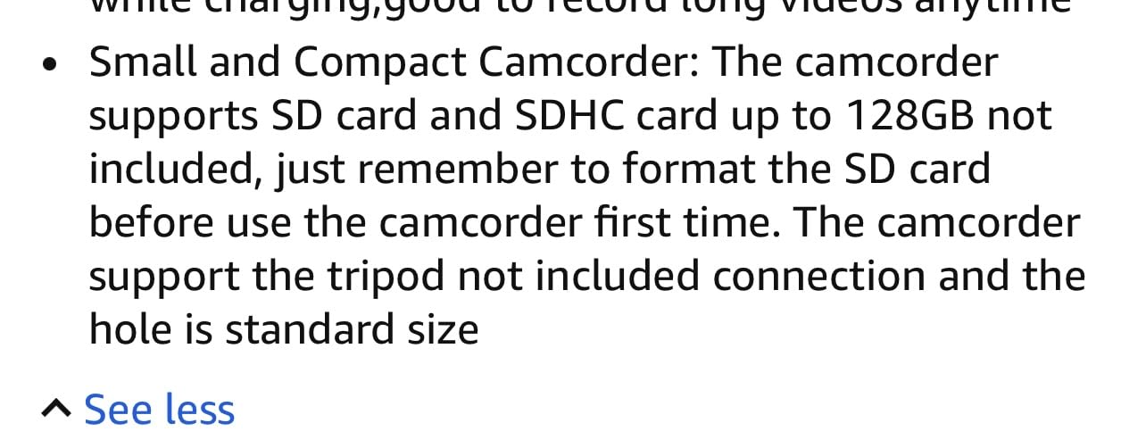 Video Camera Camcorder Digital Camera Recorder Full HD 1080P 15FPS 24MP 3.0 Inch 270 Degree Rotation LCD 16X Digital Zoom Camcorder Camera with 2 Batteries(Black) Customer Review Video Camera Camcorder Digital Camera Recorder Full HD 1080P 15FPS 24MP 3.0 Inch 270 Degree Rotation LCD 16X Digital Zoom Camcorder Camera with 2 Batteries(Black) - Customer Photo 5