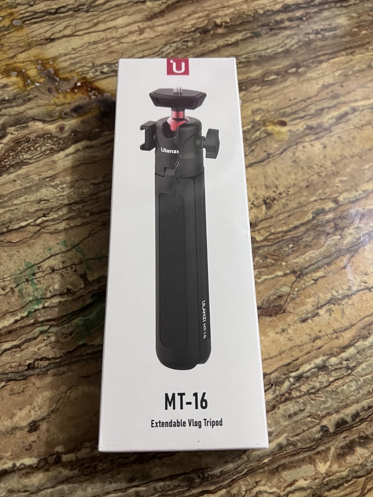 ULANZI MT-16 Extendable Mini Camera Tripod, 4 Levels Adjustment 360° Ball Head Cold Shoe Lightweight Portable Vlog Travel Selfie Stick Handle Grip Desktop Webcam Tripod for DSLR Action Camera - Customer Photo 2