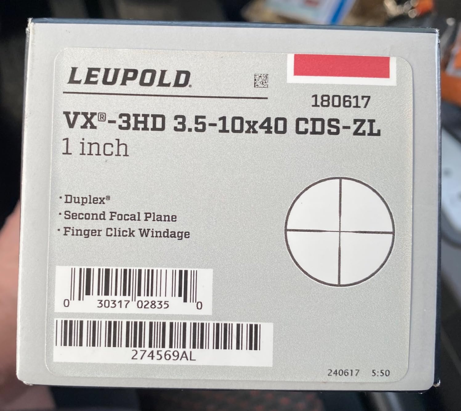 Leupold VX-3HD 3.5-10x40mm Riflescope with Illum. FireDot Twilight Hunter CDS-ZL Customer Review Leupold VX-3HD 3.5-10x40mm Riflescope with Illum. FireDot Twilight Hunter CDS-ZL - Customer Photo 1