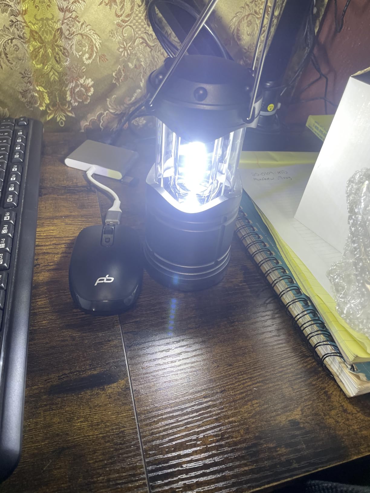 Lichamp LED Camping Lantern, 4 Pack Battery Powered Flashlight for Power Outages, Portable Collapsible Hanging Light Essential for Home, Outdoor, Emergency Lamp Survival Kit Gear for Hurricane, Gray - Customer Photo 1