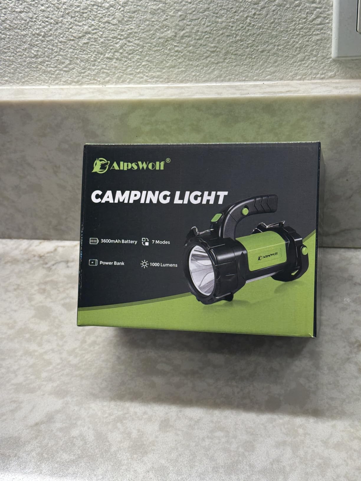 AlpsWolf Camping Lantern Rechargeable, LED Flashlight Spotlight Lantern with 800LM, 3600 mAh, Strap Included Portable Bright Camping Light for Emergency, Outdoor Hiking, Power Outages - Customer Photo 1