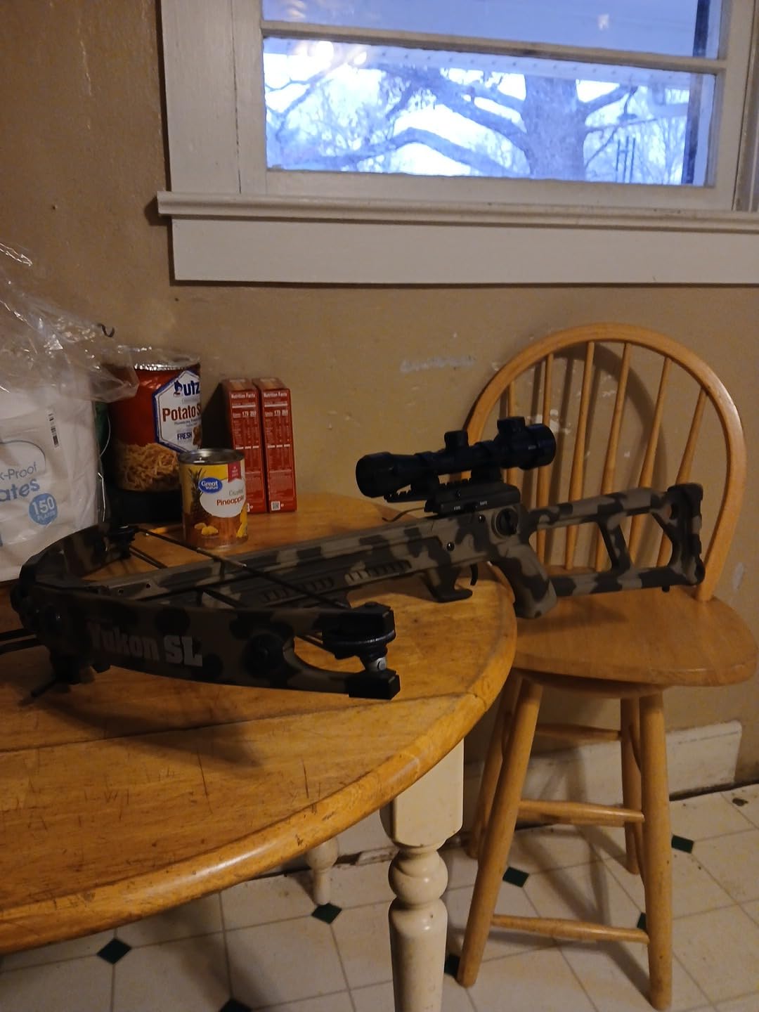 Beileshi 4x32 Compact Rifle Scope Crossbow Scope,Crosshair Optics Hunting Scope with 20mm Free Mounts Customer Review Beileshi 4x32 Compact Rifle Scope Crossbow Scope,Crosshair Optics Hunting Scope with 20mm Free Mounts - Customer Photo 2