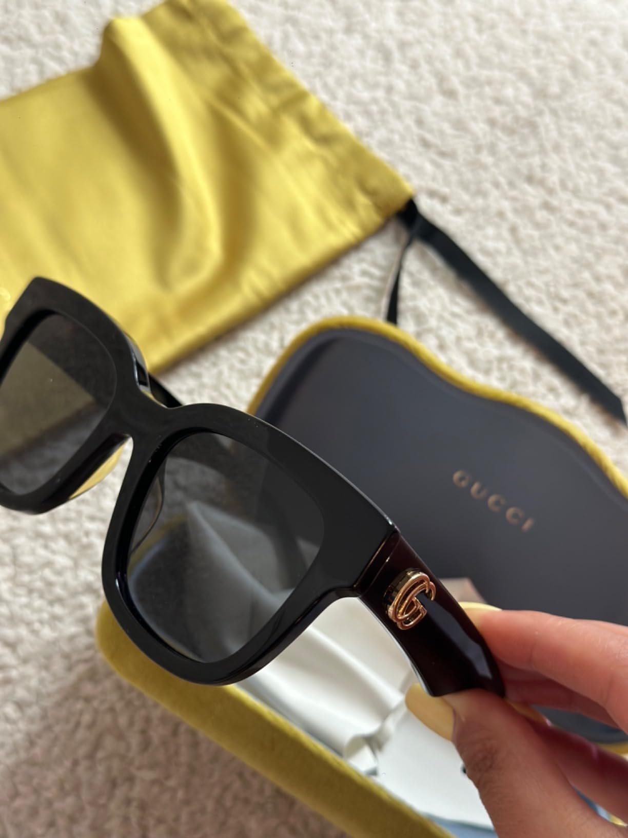 Gucci Women's Oversized Square Sunglasses - Customer Photo 3