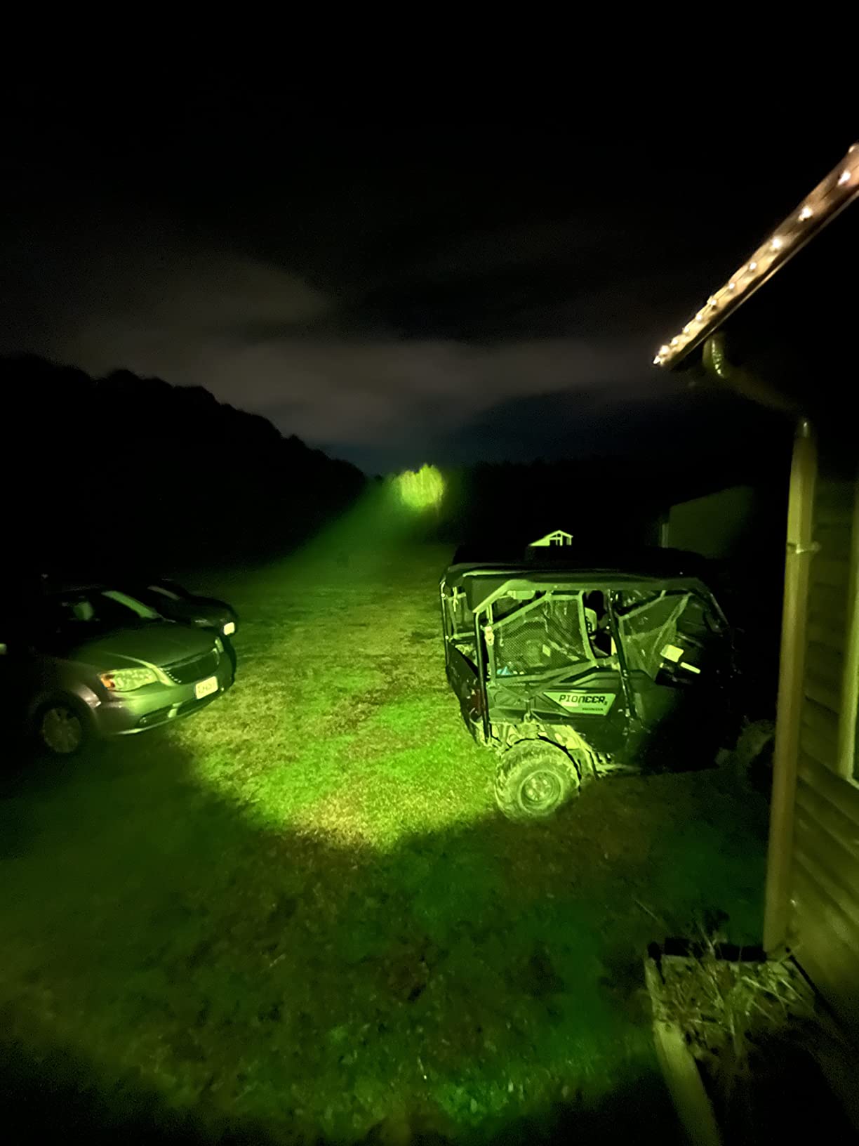 MIXILIN Rechargeable Spotlight, 90,000 Lumens Handheld Hunting Flashlight Led Spot Light with Cob Light and Solar Panels, Lightweight and Super Bright Spotlight for Hunting Boating Camping - Customer Photo 3