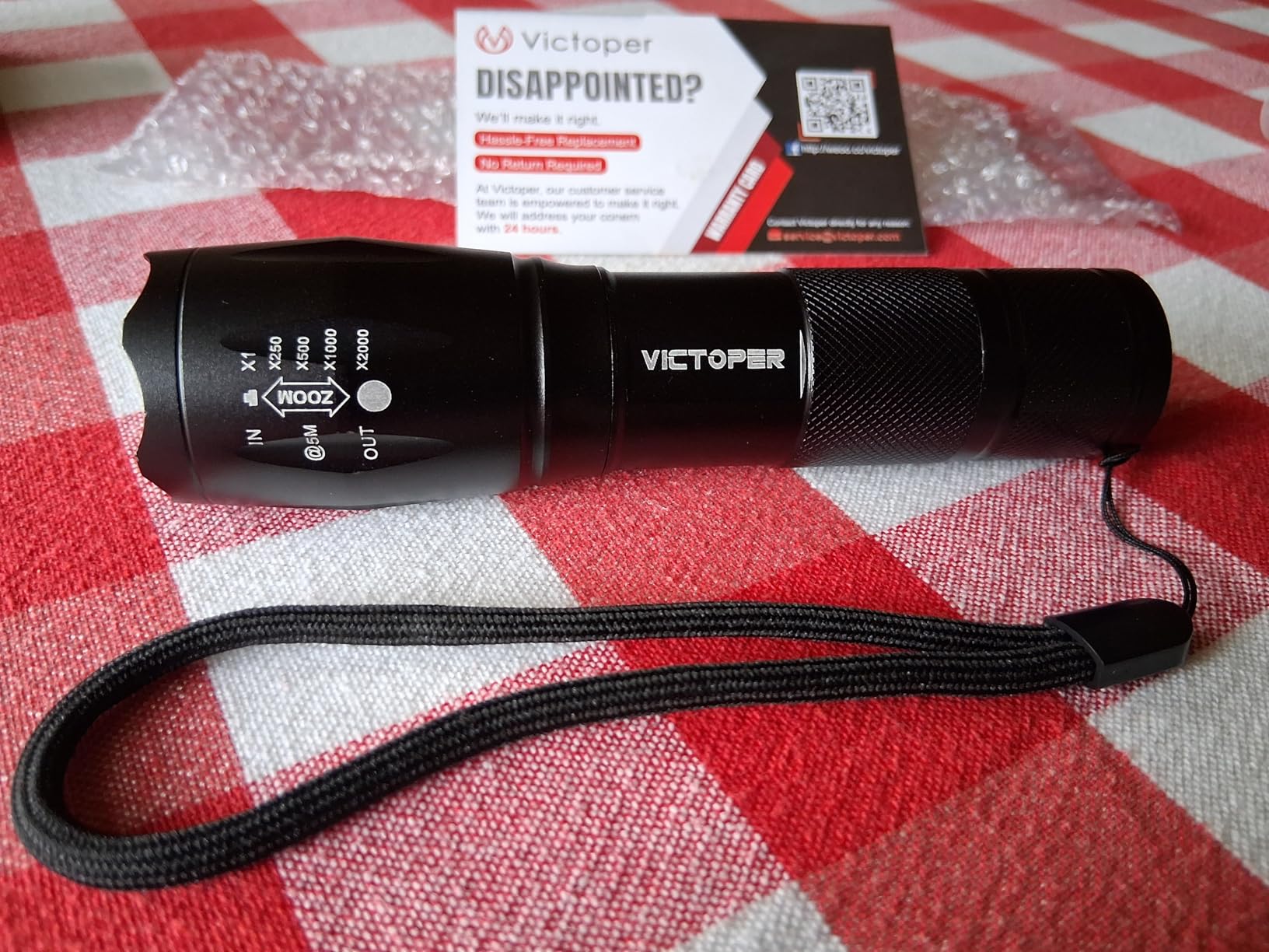 Victoper LED Flashlight 2 Pack, Bright Tactical Torch High Lumens with 5 Modes, Waterproof Zoomable Flash Light, Christmas Stocking Stuffers Gifts for Men, Hunting Camping Essentials Gear - Customer Photo 1