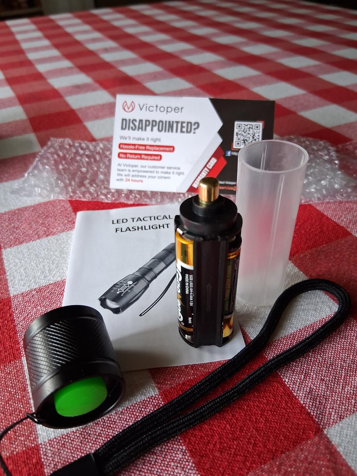 Victoper LED Flashlight 2 Pack, Bright Tactical Torch High Lumens with 5 Modes, Waterproof Zoomable Flash Light, Christmas Stocking Stuffers Gifts for Men, Hunting Camping Essentials Gear - Customer Photo 2