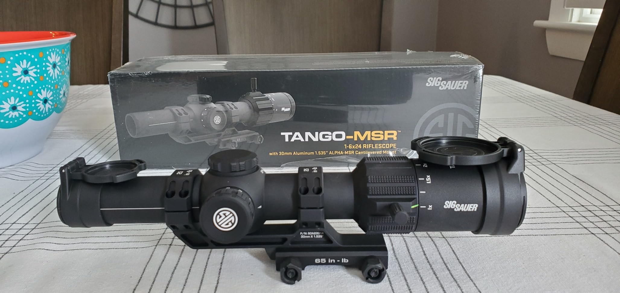 SIG SAUER Tango-MSR LPVO 1-6X24mm Waterproof Fogproof Rugged Tactical Hunting Rifle Scope | Second Focal Plane/SFP/F2 | Includes Alpha-MSR Aluminum Mount, Flip-Back Lens Covers - Customer Photo 3
