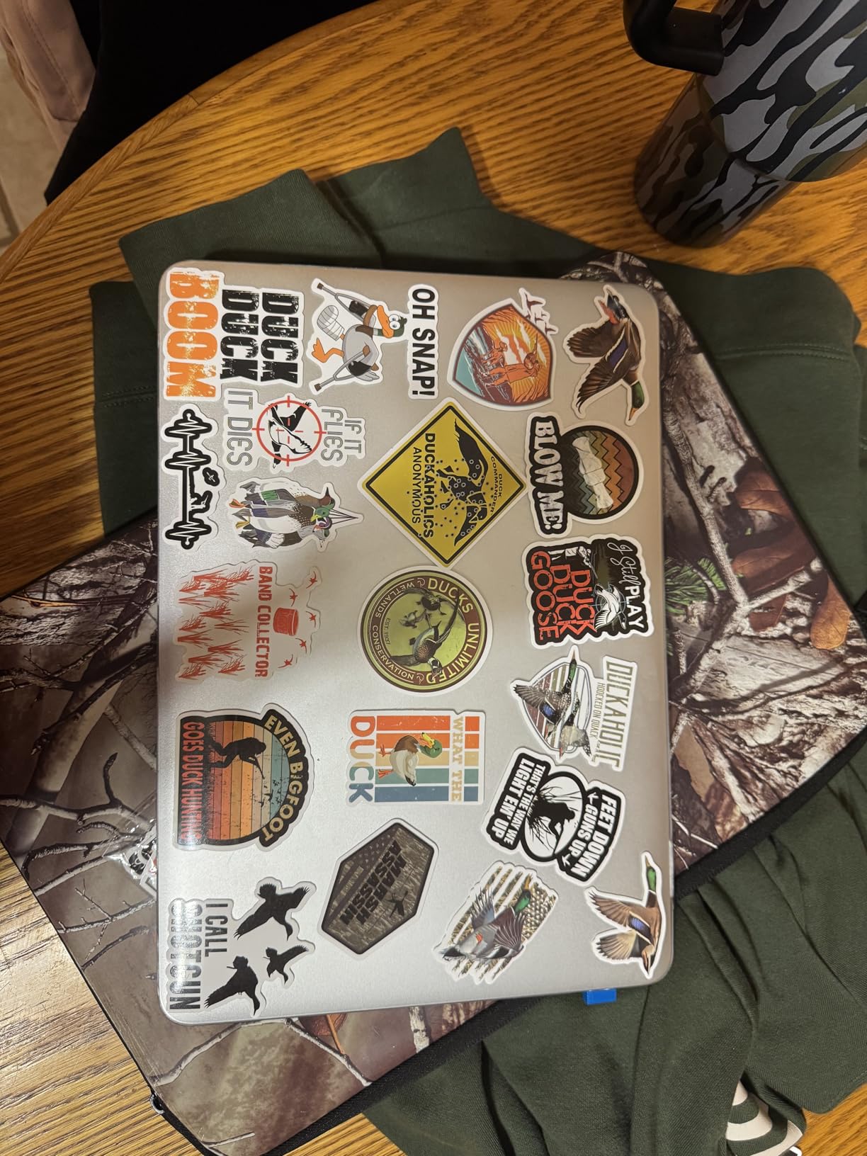 52Pcs Duck Hunting Stickers, Go Hunting Adventure Sticker Decals for Water Bottle, Laptop, Phone, Skateboard, Car, Bumper customer photo 1