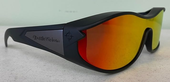 BattleVision Wrap Arounds HD Polarized Sunglasses, AS-SEEN-ON-TV, Fits Over Your Prescription Eyeglasses and Reading, See Clearer, Anti-Glare, Protects Your Eyes by Blocking Blue & UV Rays, Unisex - Customer Photo 3