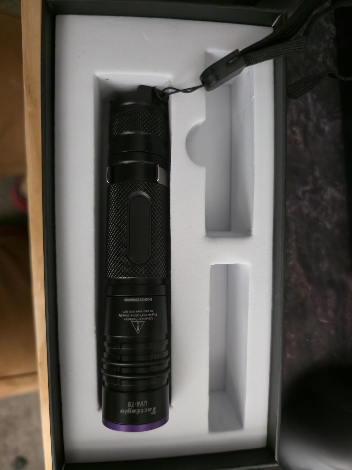 365nm UV Light, UV Flashlight Industrial Grade, UVA-T7 Black Light for NDT, Blacklight Flashlights for A/C Leak Detection, Rock Hunting, Pet Urine Detector Customer Review 365nm UV Light, UV Flashlight Industrial Grade, UVA-T7 Black Light for NDT, Blacklight Flashlights for A/C Leak Detection, Rock Hunting, Pet Urine Detector - Customer Photo 1
