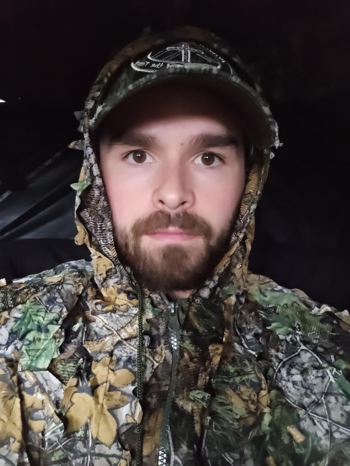 Ginsco Ghillie Suit Full Face Mask Gloves Set, 3D Leafy Camo Suit for Men, Outdoor Hunting Photography customer photo 1