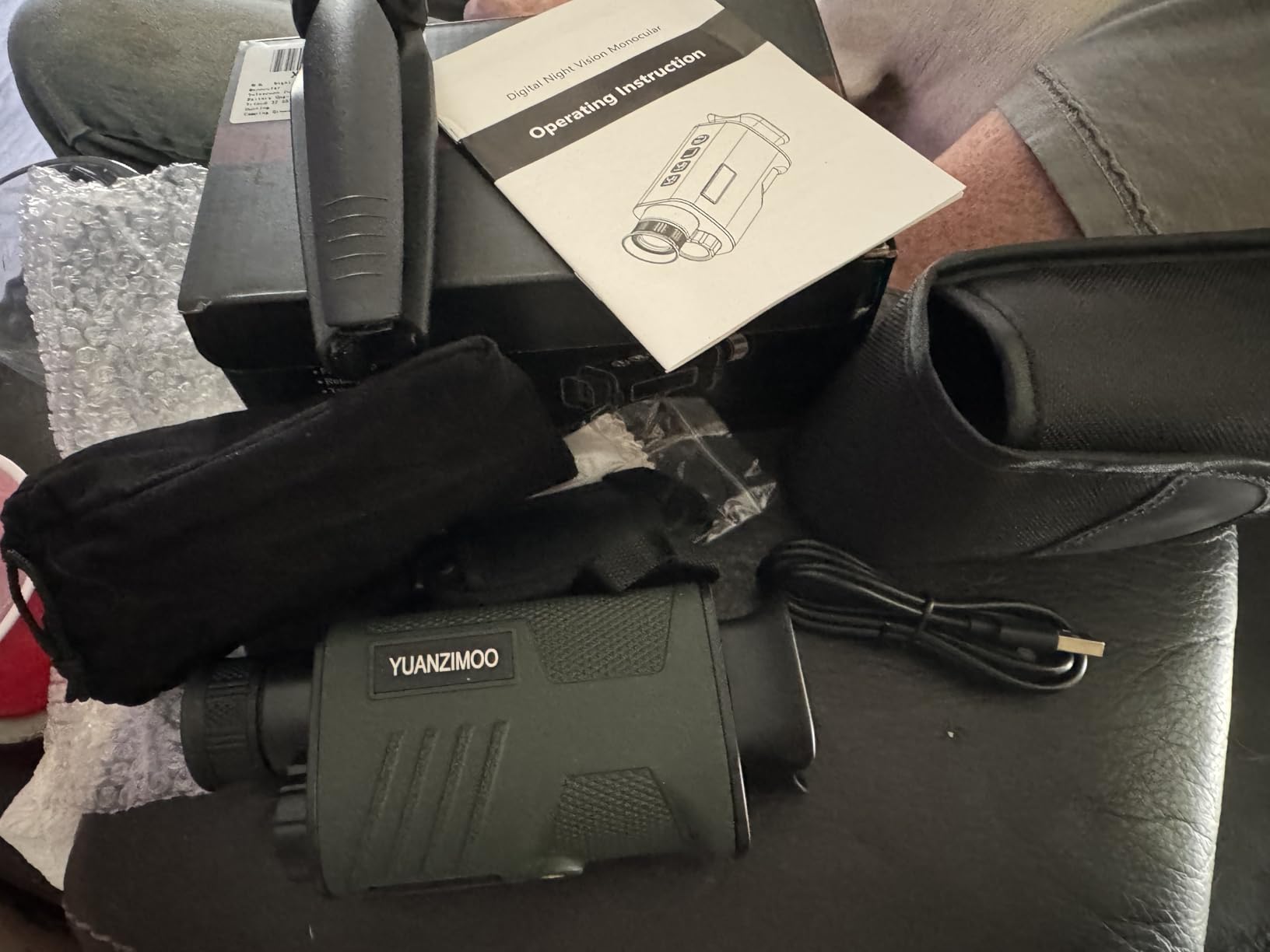 Upgraded Night Vision Monocular Digital Infrared Monocular Telescope (Green) customer photo 1