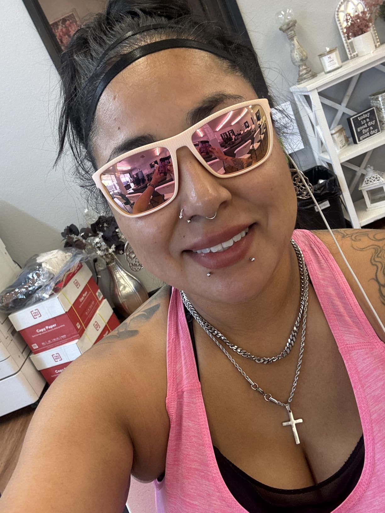 KALIYADI Polarized Sunglasses for Men, Lightweight Sun Glasses with UV Protection for Driving Fishing Golf - Customer Photo 2